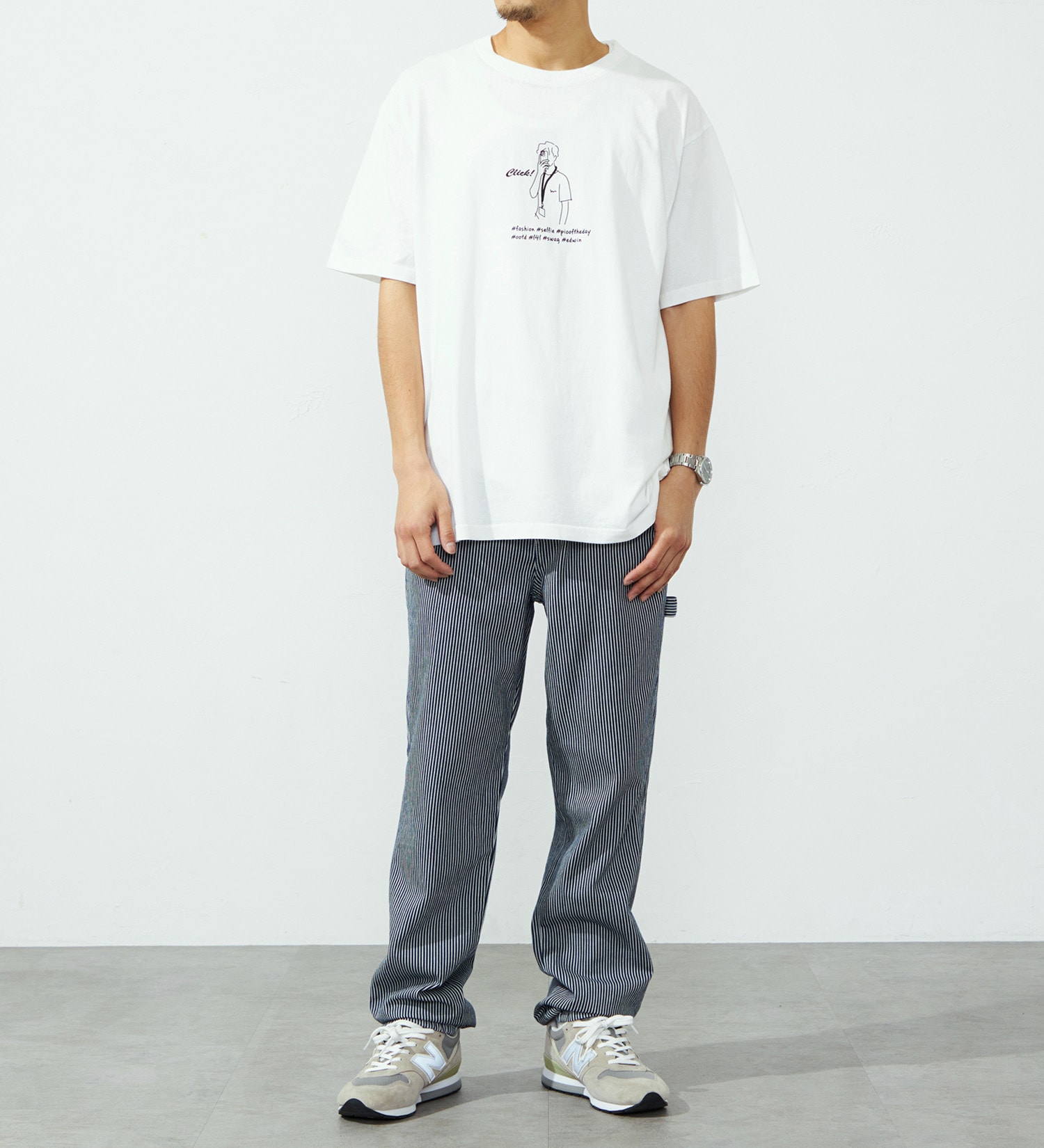 EDWIN(エドウイン)のプリントTシャツ【半袖】|トップス/Tシャツ/カットソー/メンズ|ホワイト