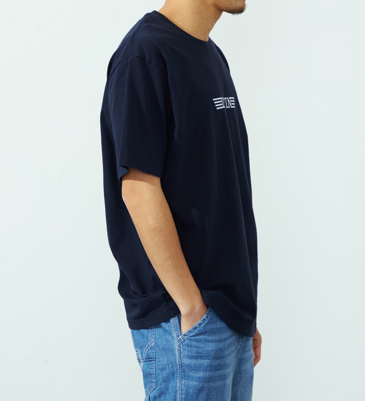 EDWIN(エドウイン)のバックプリントTシャツ【アウトレット店舗・WEB限定】|トップス/Tシャツ/カットソー/メンズ|ネイビー