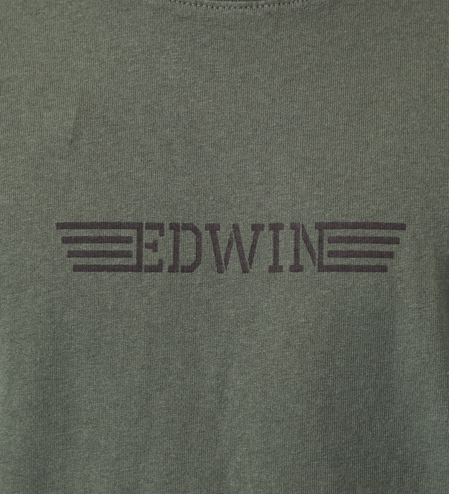 EDWIN(エドウイン)のバックプリントTシャツ【アウトレット店舗・WEB限定】|トップス/Tシャツ/カットソー/メンズ|カーキ