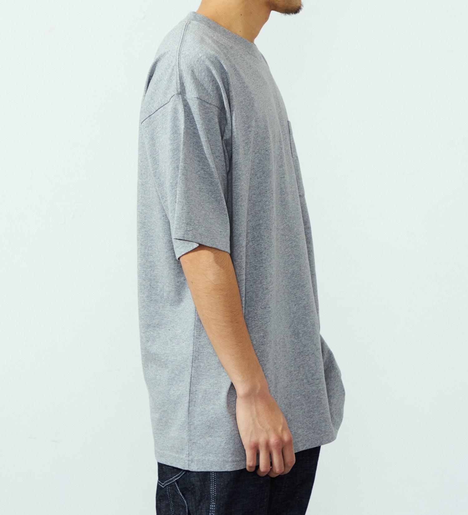 EDWIN(エドウイン)のヘビーウェイトステッチTシャツ【アウトレット店舗・WEB限定】|トップス/Tシャツ/カットソー/メンズ|グレー