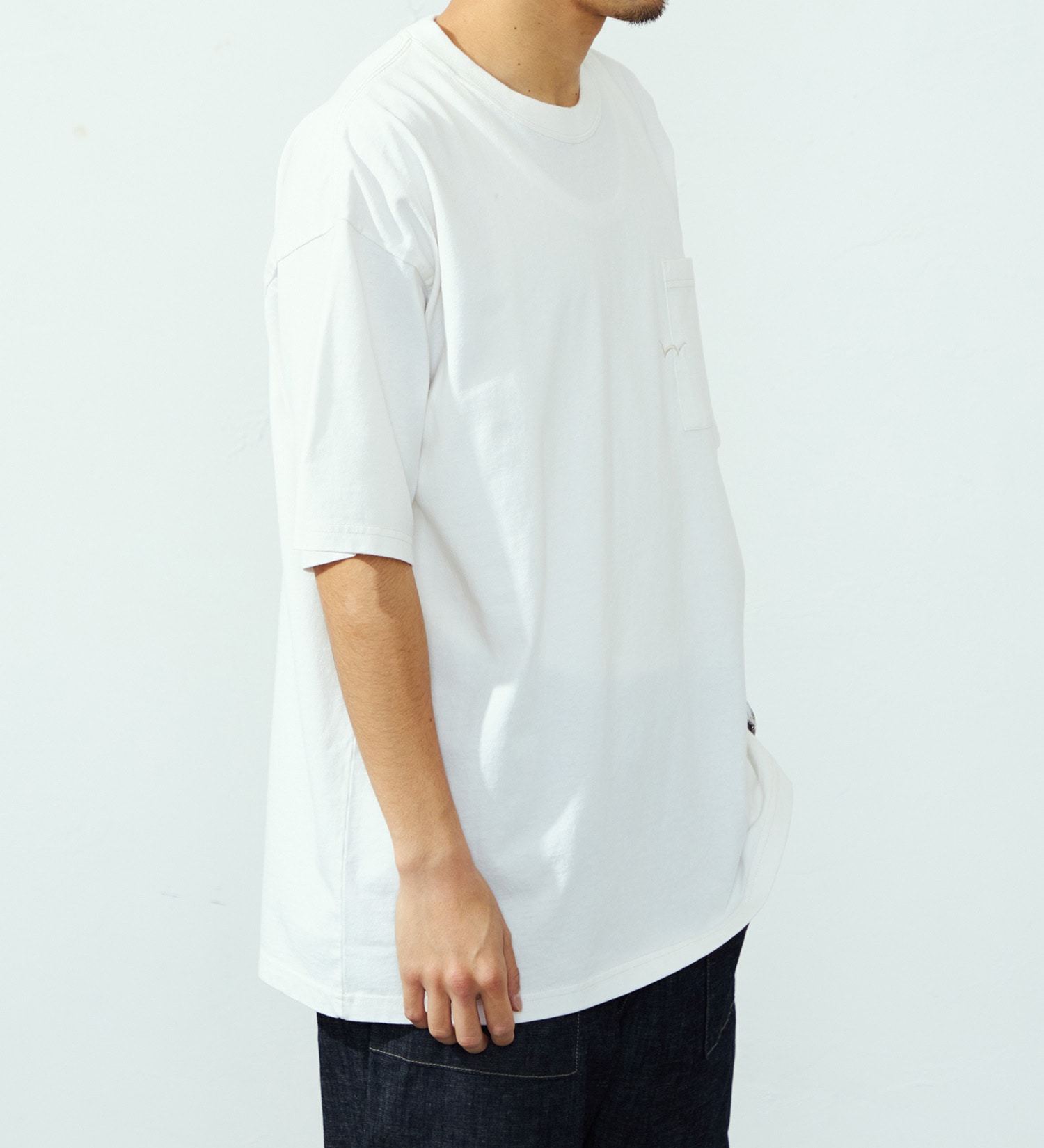EDWIN(エドウイン)のヘビーウェイトステッチTシャツ【アウトレット店舗・WEB限定】|トップス/Tシャツ/カットソー/メンズ|ホワイト
