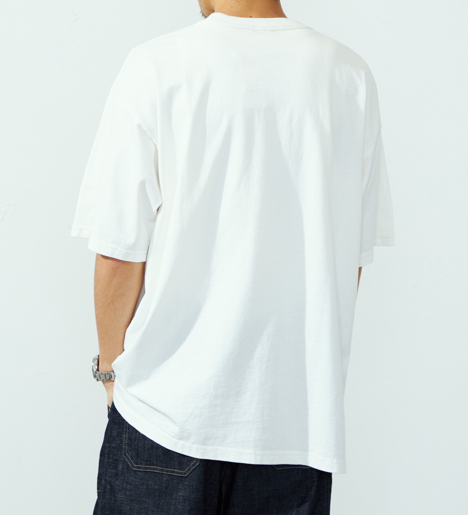 EDWIN(エドウイン)のヘビーウェイトステッチTシャツ【アウトレット店舗・WEB限定】|トップス/Tシャツ/カットソー/メンズ|ホワイト