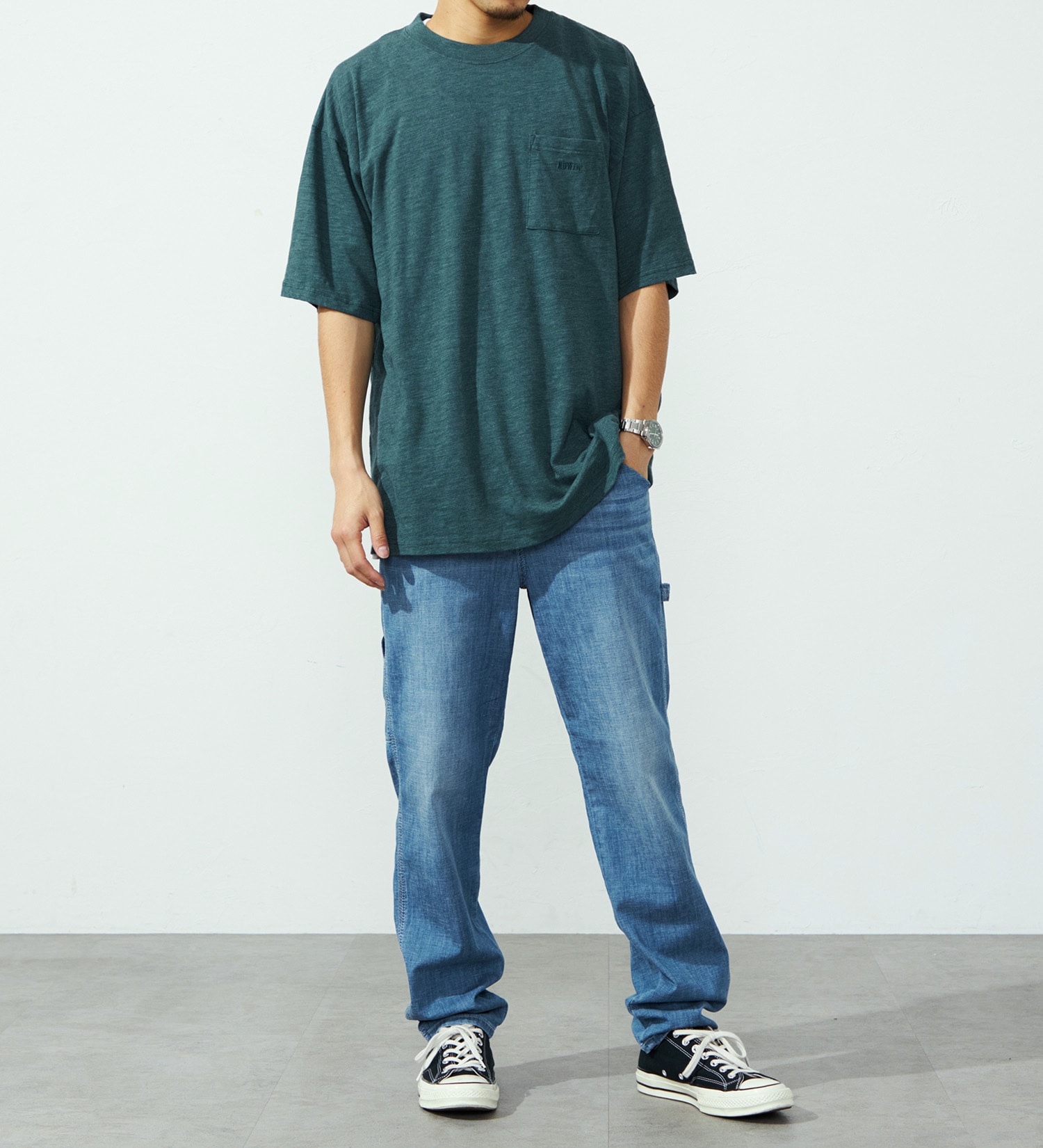 EDWIN(エドウイン)のタンクレイヤードTシャツ【アウトレット店舗・WEB限定】|トップス/Tシャツ/カットソー/メンズ|グリーン