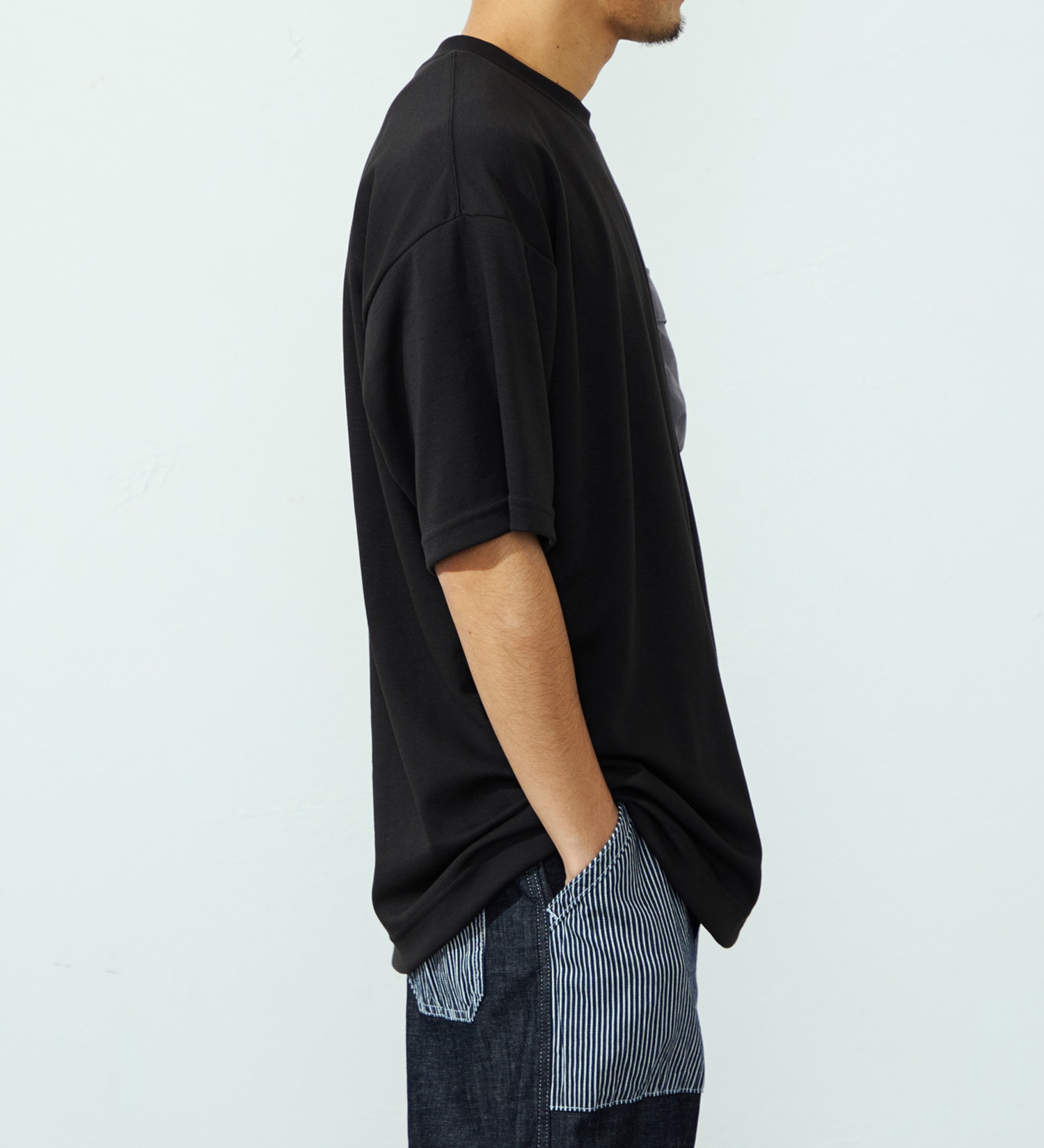 EDWIN(エドウイン)のドローストリングポケットTシャツ【アウトレット店舗・WEB限定】|トップス/Tシャツ/カットソー/メンズ|ブラック