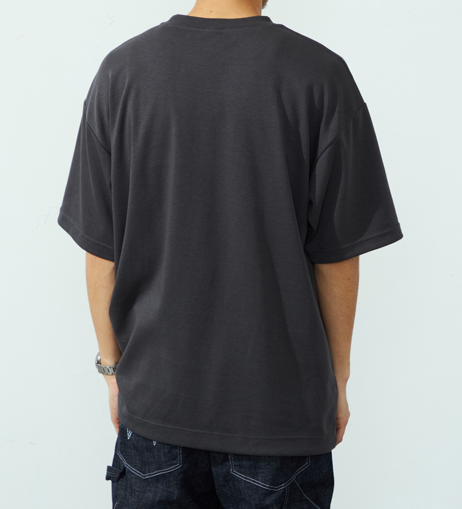 EDWIN(エドウイン)のドローストリングポケットTシャツ【アウトレット店舗・WEB限定】|トップス/Tシャツ/カットソー/メンズ|チャコール