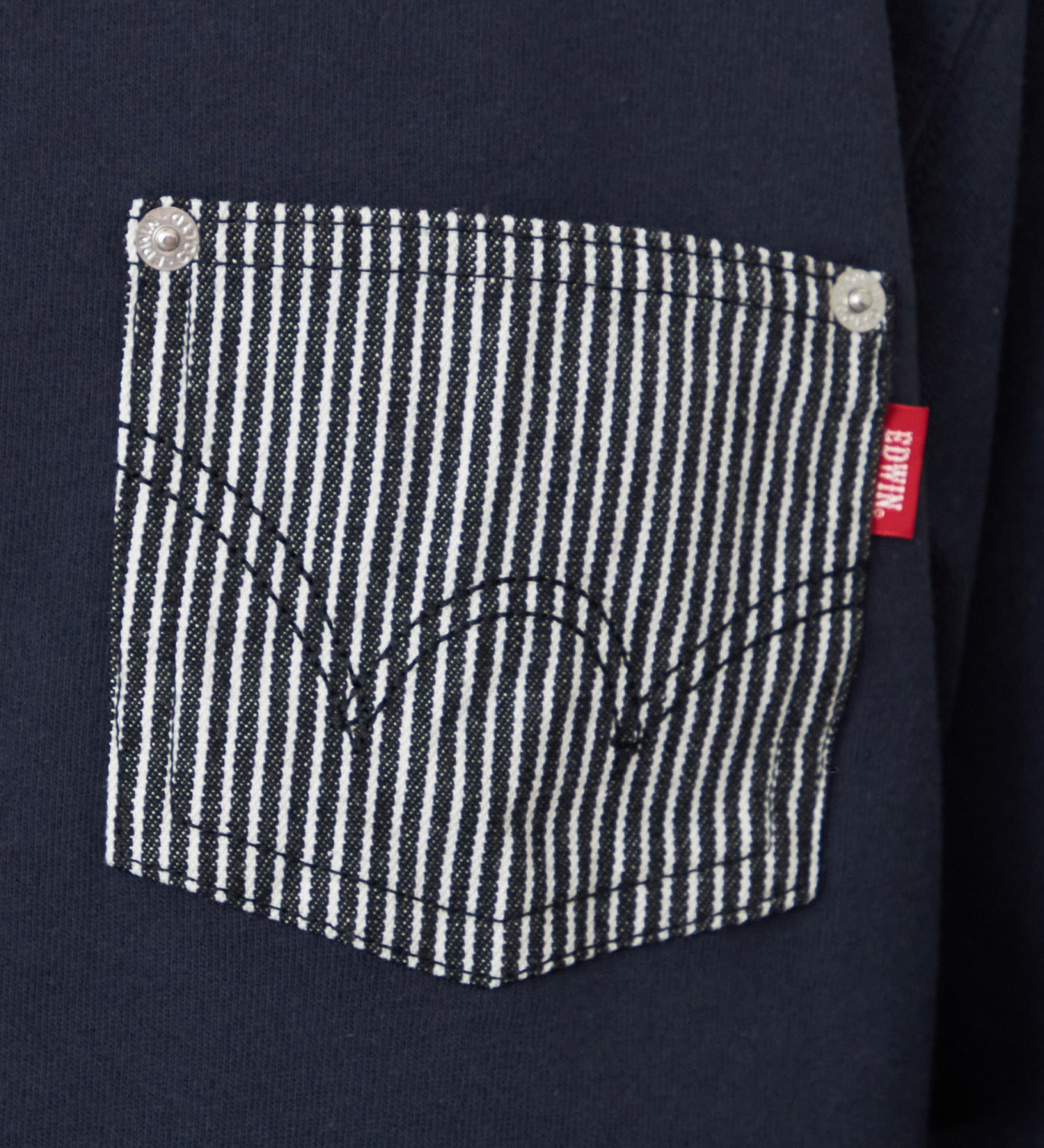 EDWIN(エドウイン)のデニムポケットスウェット【アウトレット店舗・WEB限定】|トップス/スウェット/メンズ|ネイビー