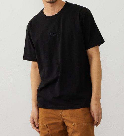 EDWIN(エドウイン)のロゴ刺繍 半袖Tシャツ【アウトレット店舗・WEB限定商品】|トップス/Tシャツ/カットソー/メンズ|ブラック