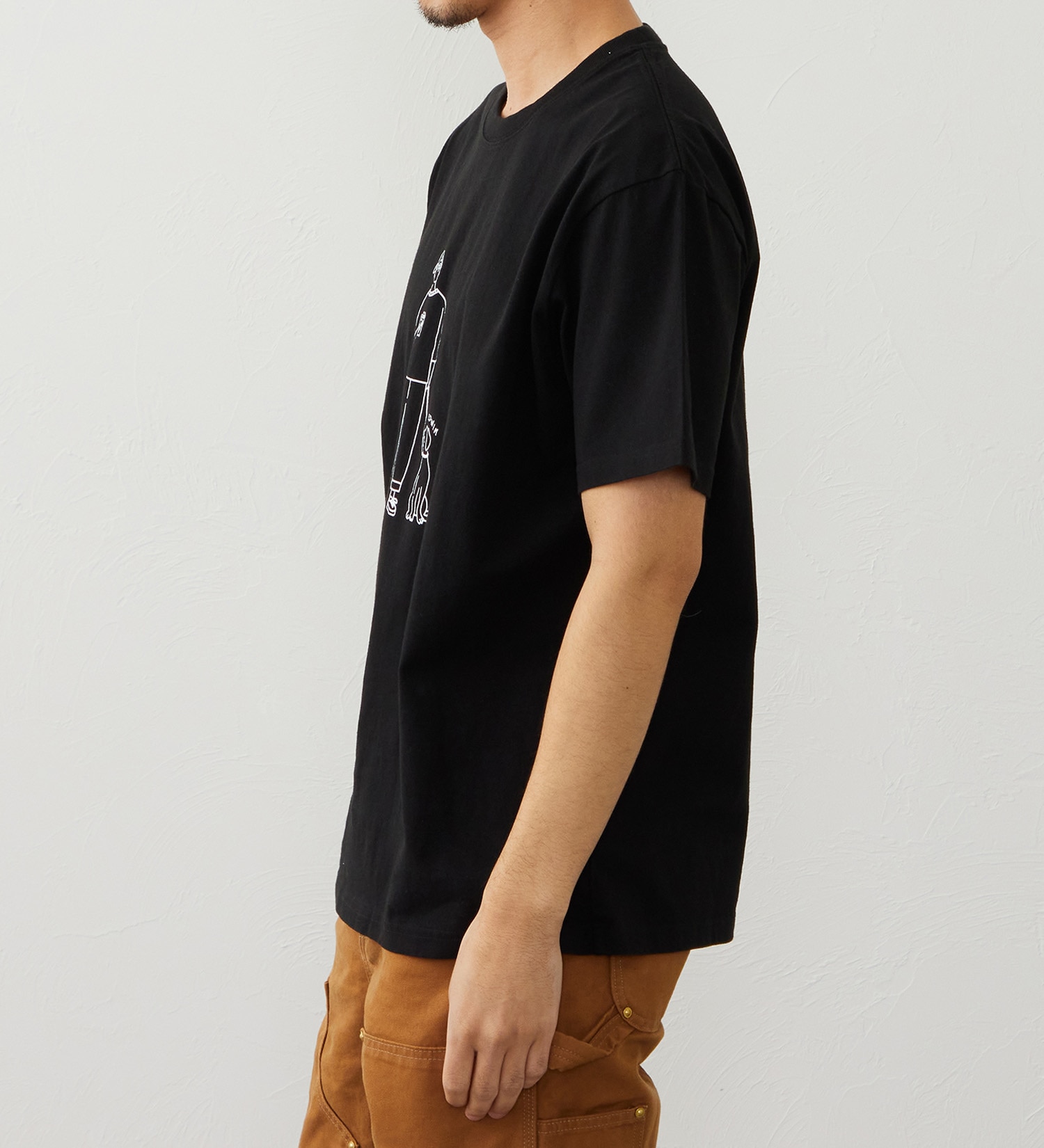 EDWIN(エドウイン)の手書き風ロゴプリント 半袖Tシャツ【アウトレット店舗・WEB限定商品】|トップス/Tシャツ/カットソー/メンズ|ブラック