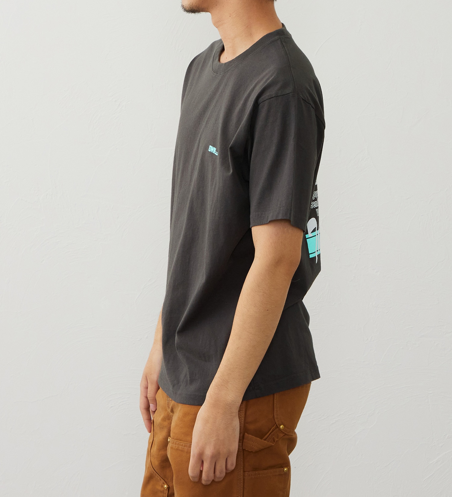 EDWIN(エドウイン)のバックプリント 半袖Tシャツ【アウトレット店舗・WEB限定商品】|トップス/Tシャツ/カットソー/メンズ|エメラルドブルー