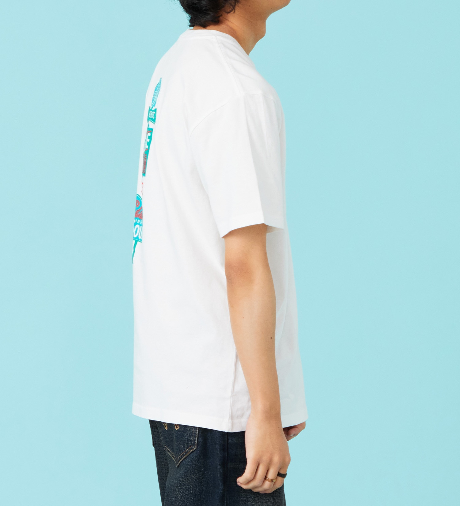 EDWIN(エドウイン)のバックプリント 半袖Tシャツ【アウトレット店舗・WEB限定商品】|トップス/Tシャツ/カットソー/メンズ|ホワイト