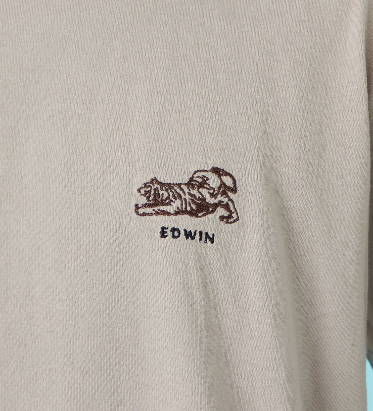 EDWIN(エドウイン)の刺繍 半袖Tシャツ【アウトレット店舗・WEB限定商品】|トップス/Tシャツ/カットソー/メンズ|グレー