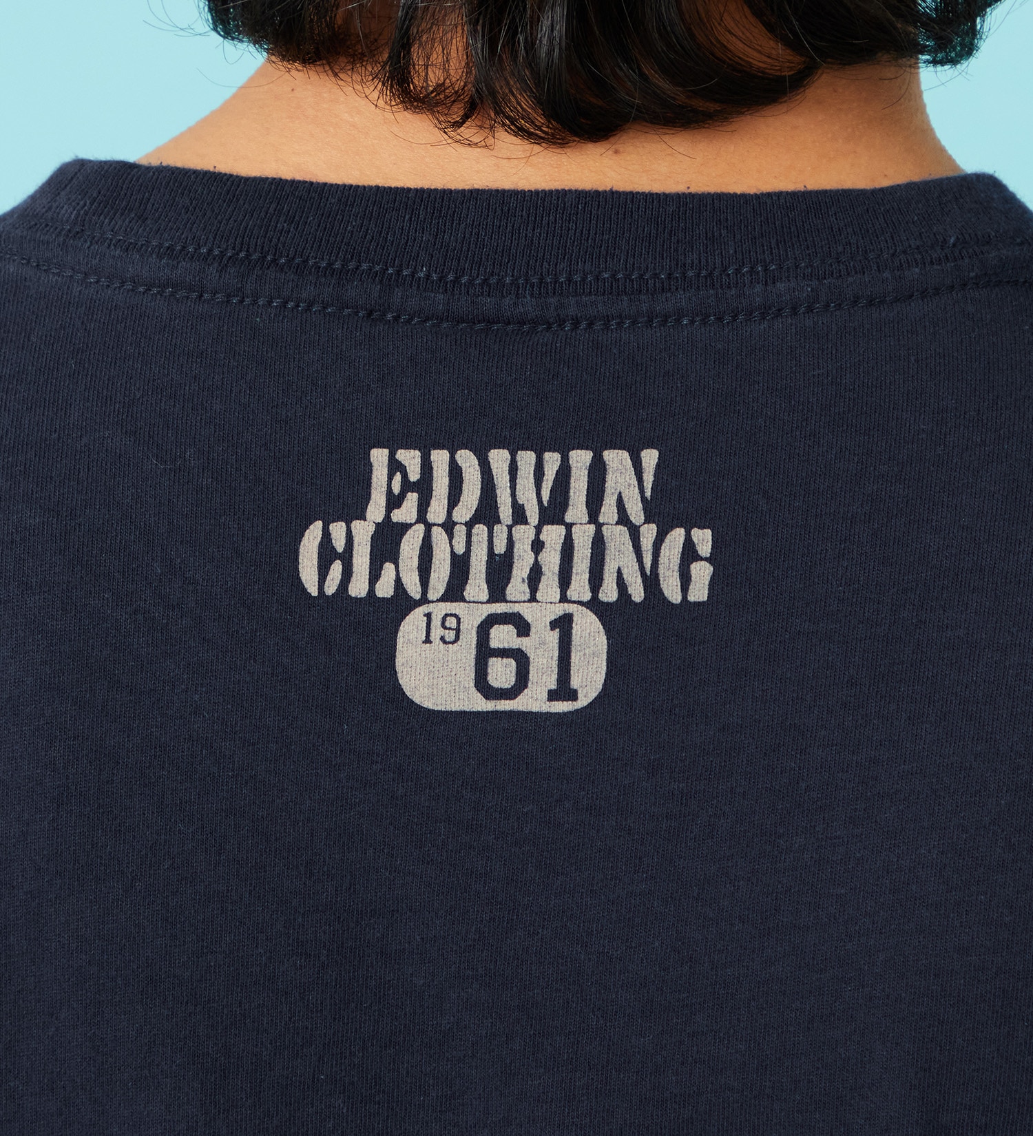 EDWIN(エドウイン)の刺繍 半袖Tシャツ【アウトレット店舗・WEB限定商品】|トップス/Tシャツ/カットソー/メンズ|ネイビー