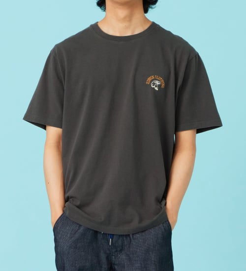 EDWIN(エドウイン)の刺繍 半袖Tシャツ【アウトレット店舗・WEB限定商品】|トップス/Tシャツ/カットソー/メンズ|チャコール