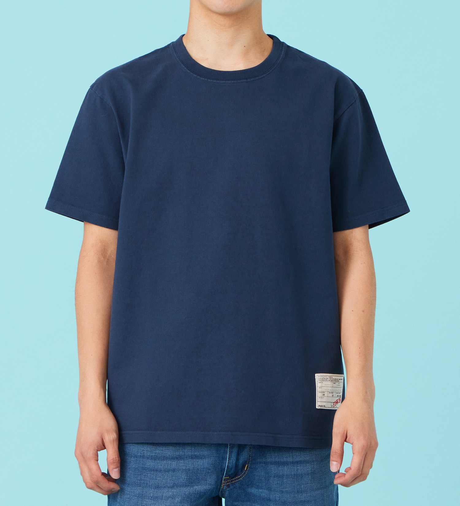 EDWIN(エドウイン)のパッチ 半袖Tシャツ【アウトレット店舗・WEB限定商品】|トップス/Tシャツ/カットソー/メンズ|ネイビー