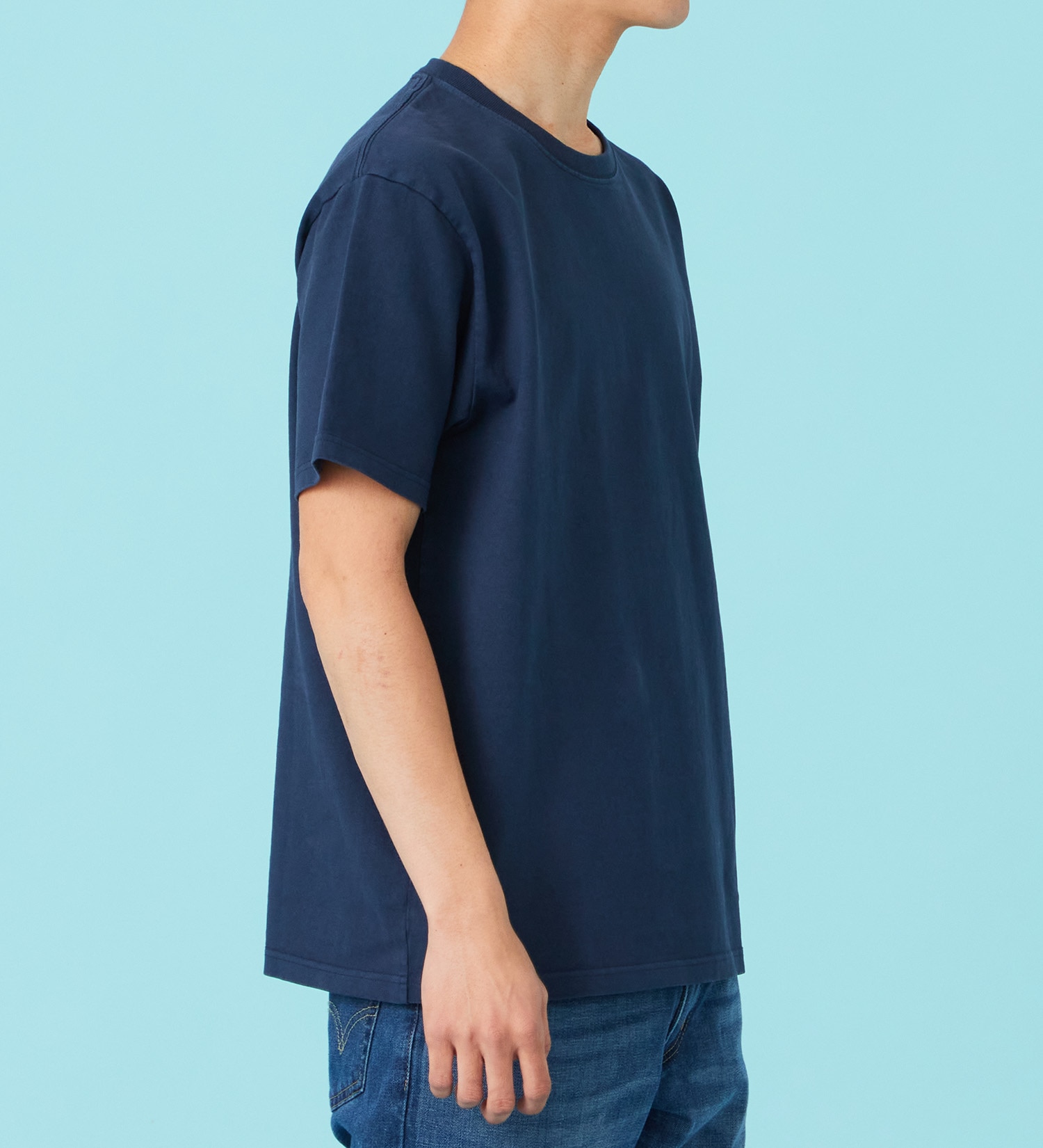 EDWIN(エドウイン)のパッチ 半袖Tシャツ【アウトレット店舗・WEB限定商品】|トップス/Tシャツ/カットソー/メンズ|ネイビー