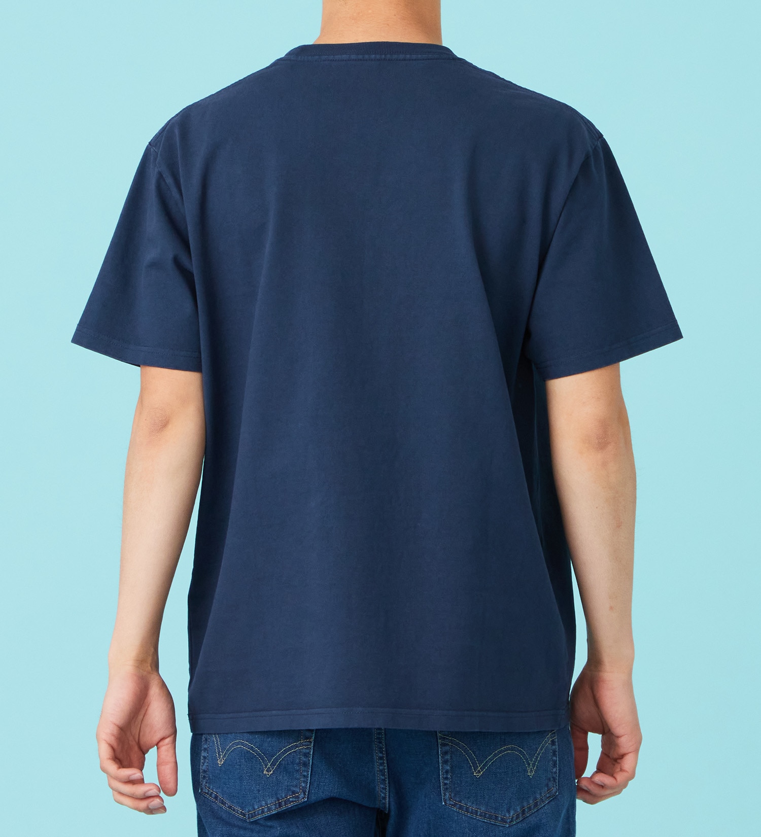 EDWIN(エドウイン)のパッチ 半袖Tシャツ【アウトレット店舗・WEB限定商品】|トップス/Tシャツ/カットソー/メンズ|ネイビー