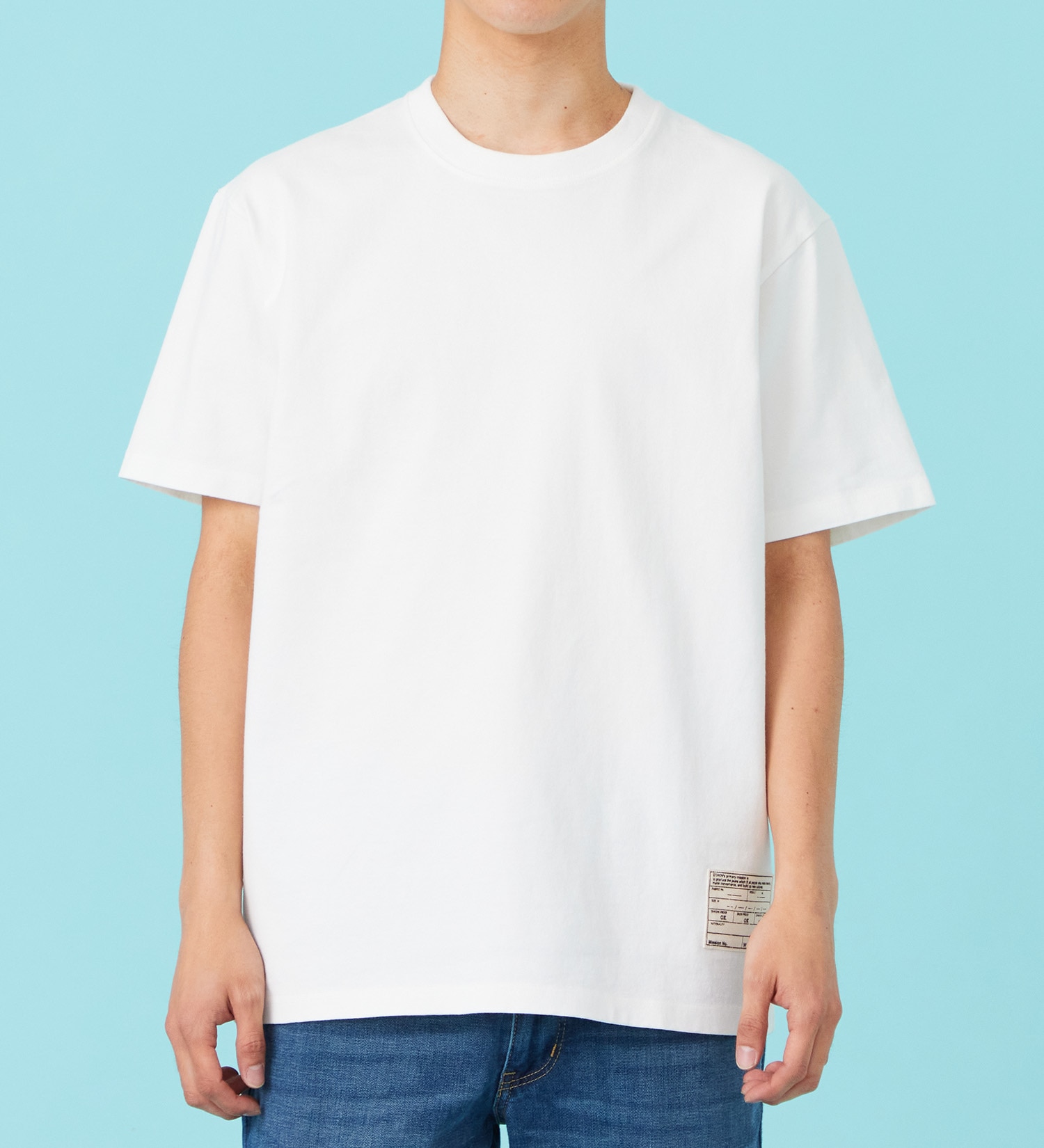 EDWIN(エドウイン)のパッチ 半袖Tシャツ【アウトレット店舗・WEB限定商品】|トップス/Tシャツ/カットソー/メンズ|ホワイト