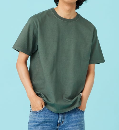 EDWIN(エドウイン)のパッチ 半袖Tシャツ【アウトレット店舗・WEB限定商品】|トップス/Tシャツ/カットソー/メンズ|モスグリーン