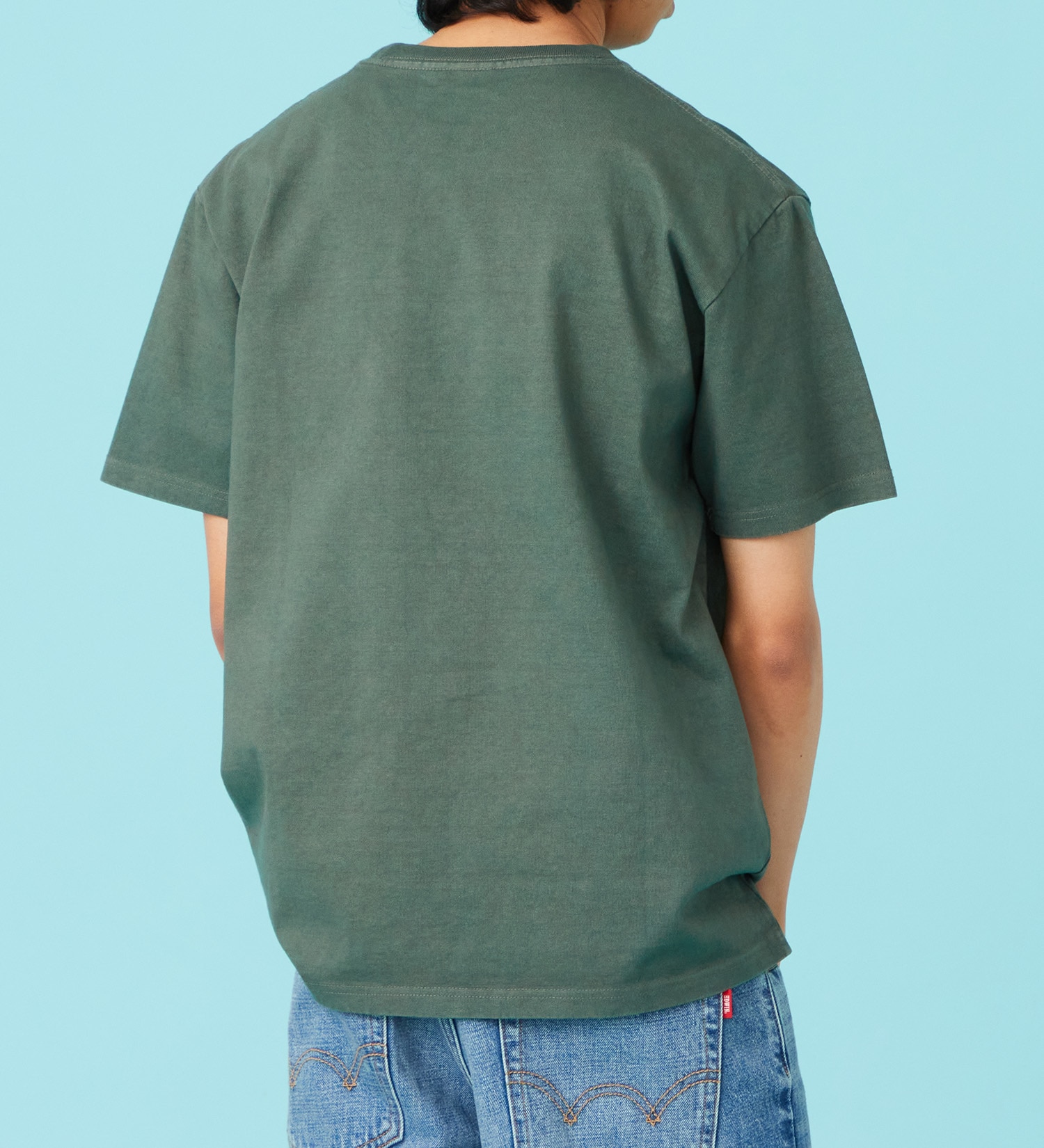 EDWIN(エドウイン)のパッチ 半袖Tシャツ【アウトレット店舗・WEB限定商品】|トップス/Tシャツ/カットソー/メンズ|モスグリーン