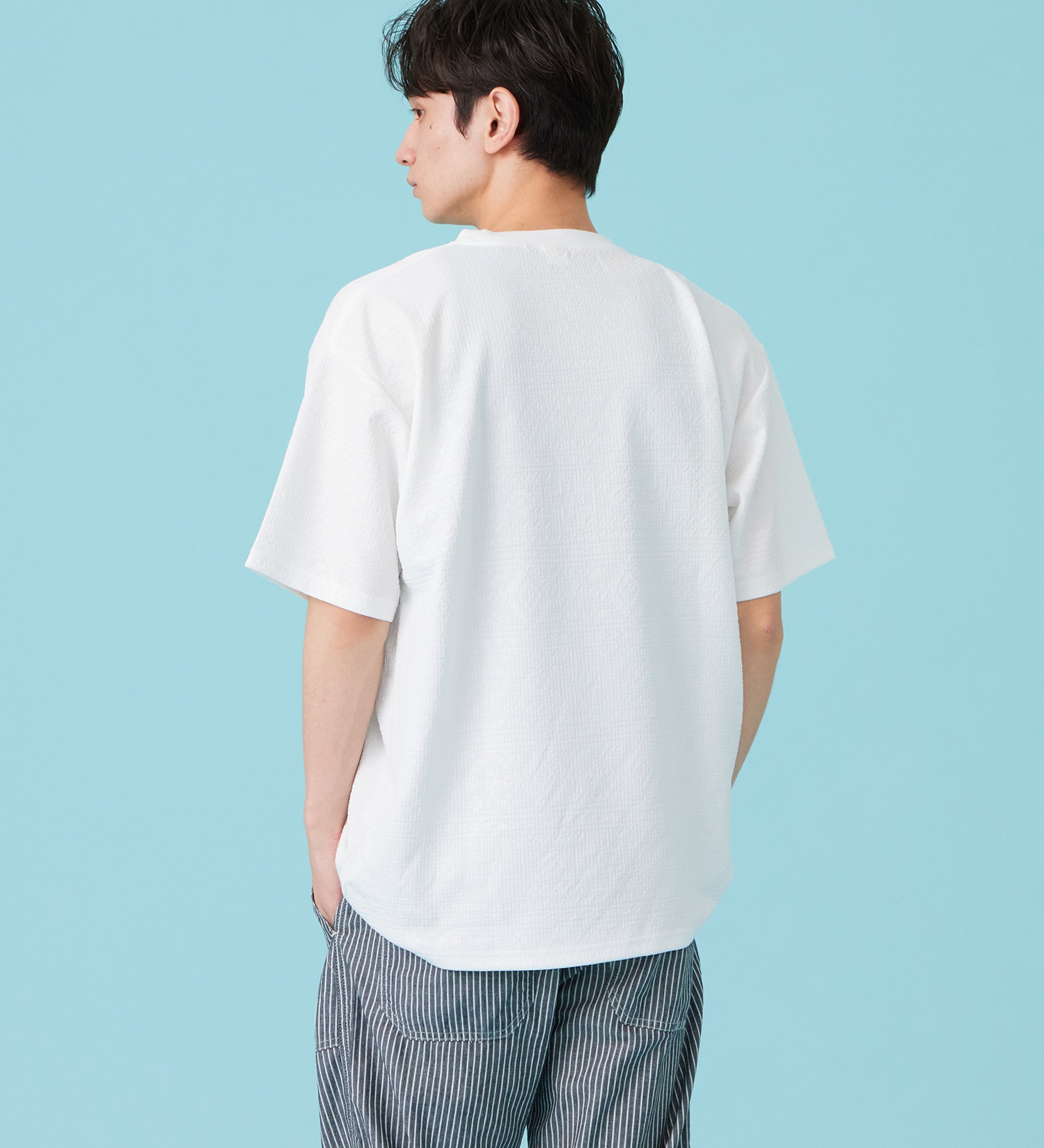 EDWIN(エドウイン)のネイティブプリントTシャツ【アウトレット店舗・WEB限定商品】|トップス/Tシャツ/カットソー/メンズ|ホワイト