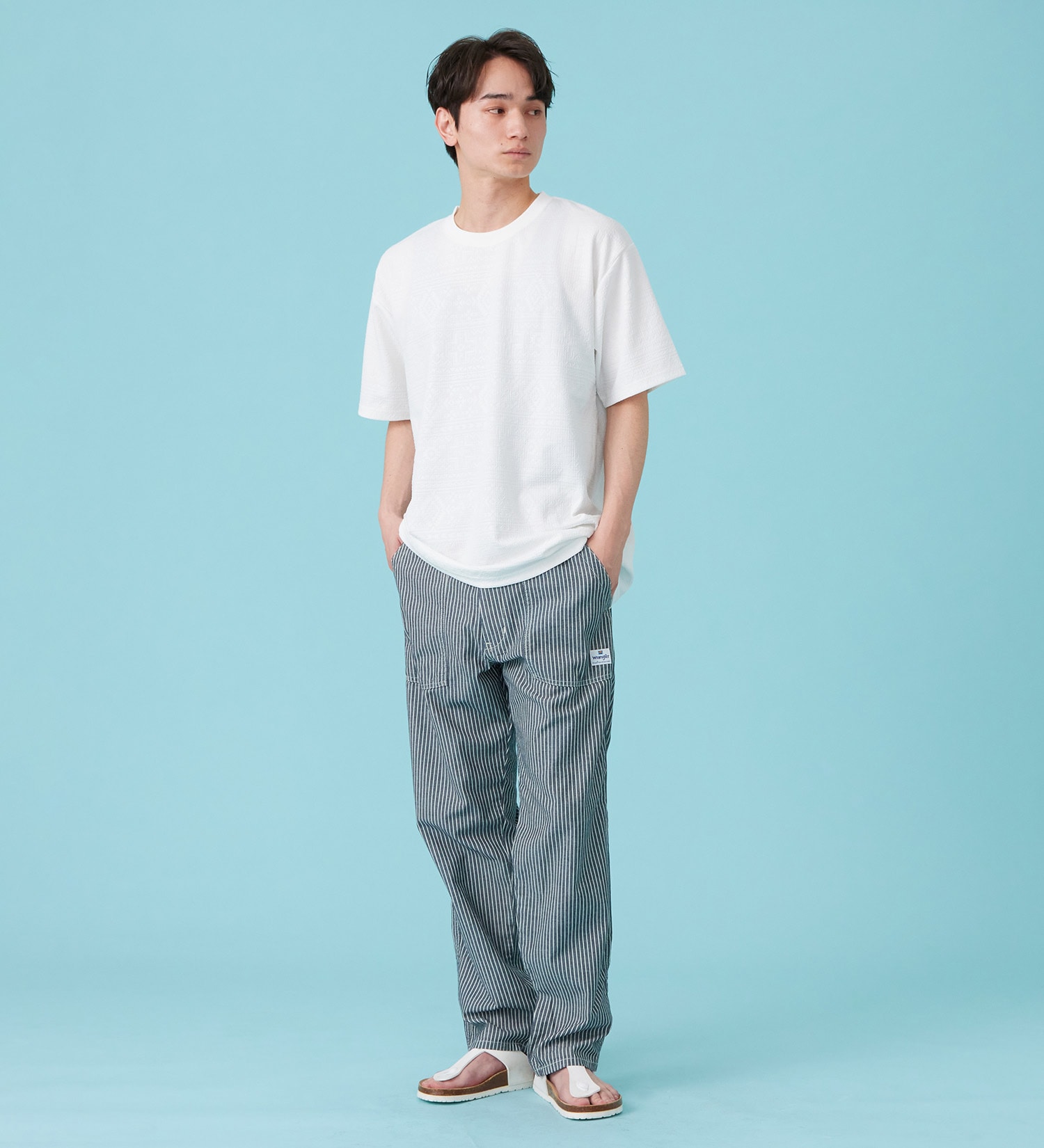 EDWIN(エドウイン)のネイティブプリントTシャツ【アウトレット店舗・WEB限定商品】|トップス/Tシャツ/カットソー/メンズ|ホワイト