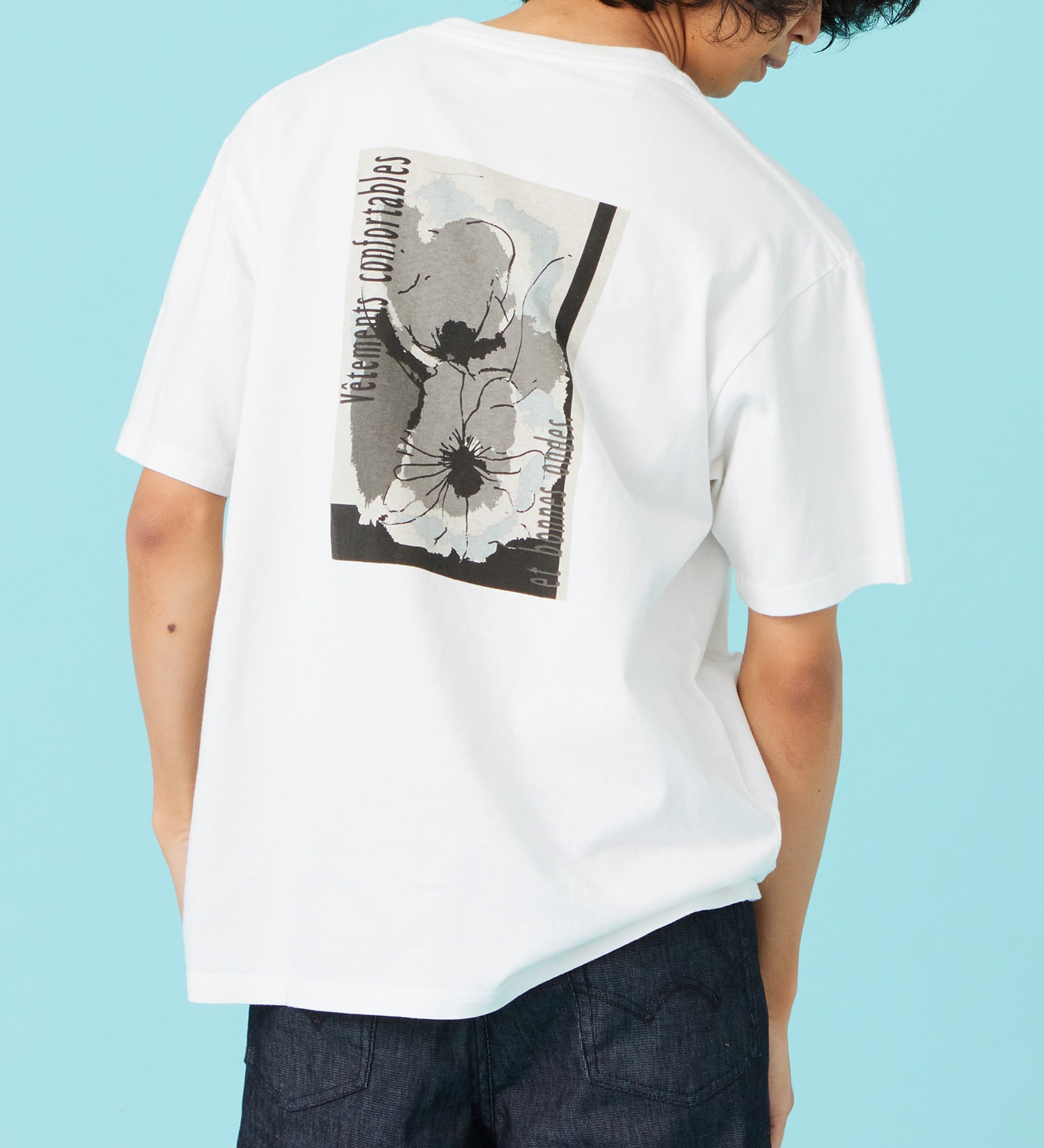 EDWIN(エドウイン)のプリントアートTシャツ【アウトレット店舗・WEB限定商品】|トップス/Tシャツ/カットソー/メンズ|ホワイト