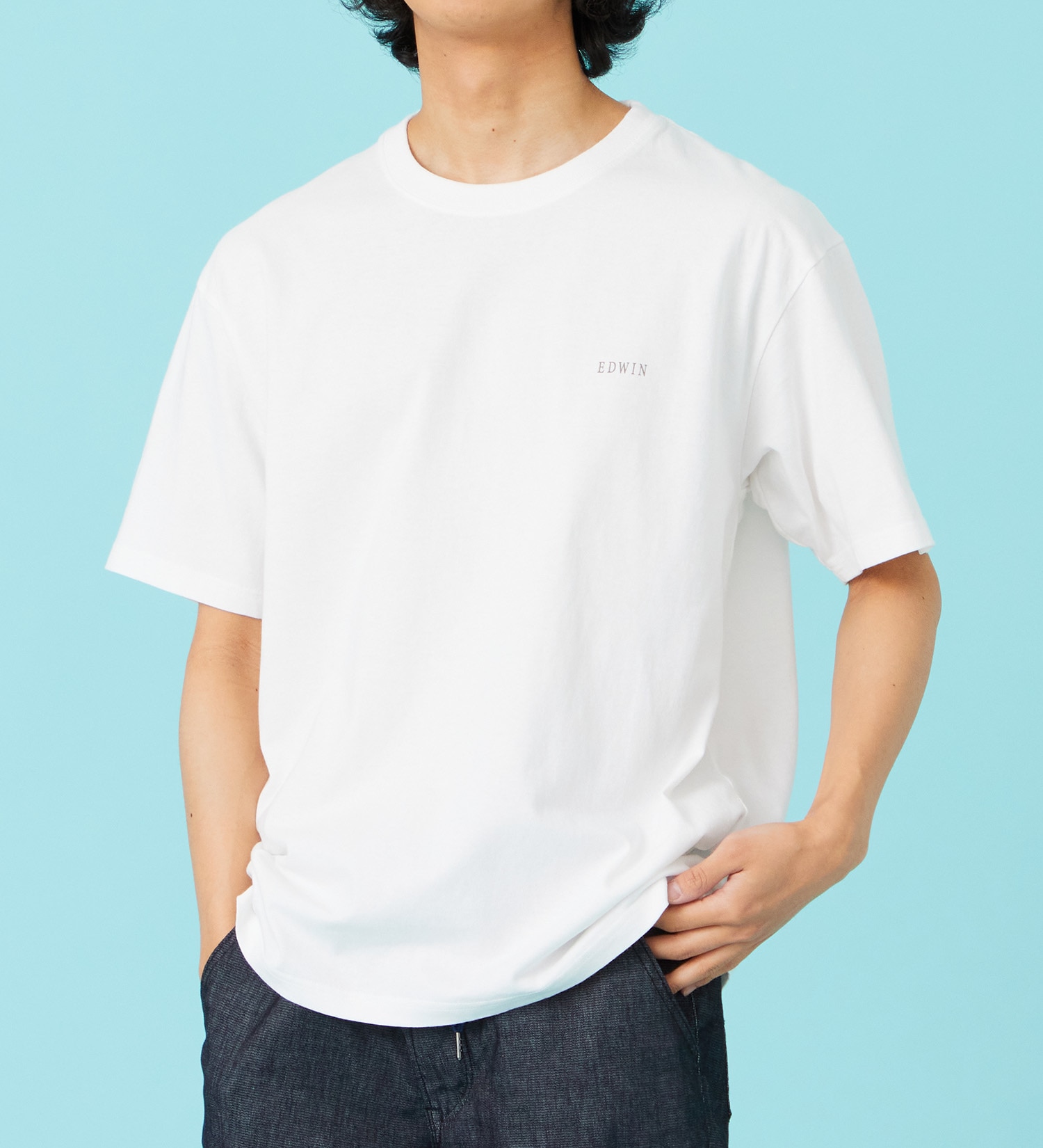 EDWIN(エドウイン)のプリントアートTシャツ【アウトレット店舗・WEB限定商品】|トップス/Tシャツ/カットソー/メンズ|ホワイト