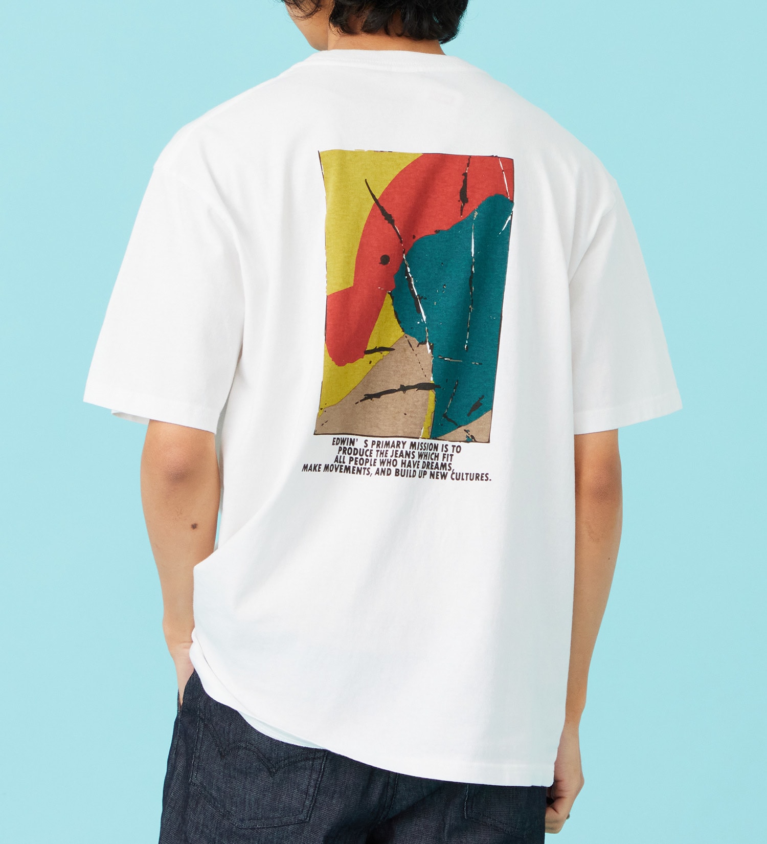 EDWIN(エドウイン)のプリントアートTシャツ【アウトレット店舗・WEB限定商品】|トップス/Tシャツ/カットソー/メンズ|ホワイト2