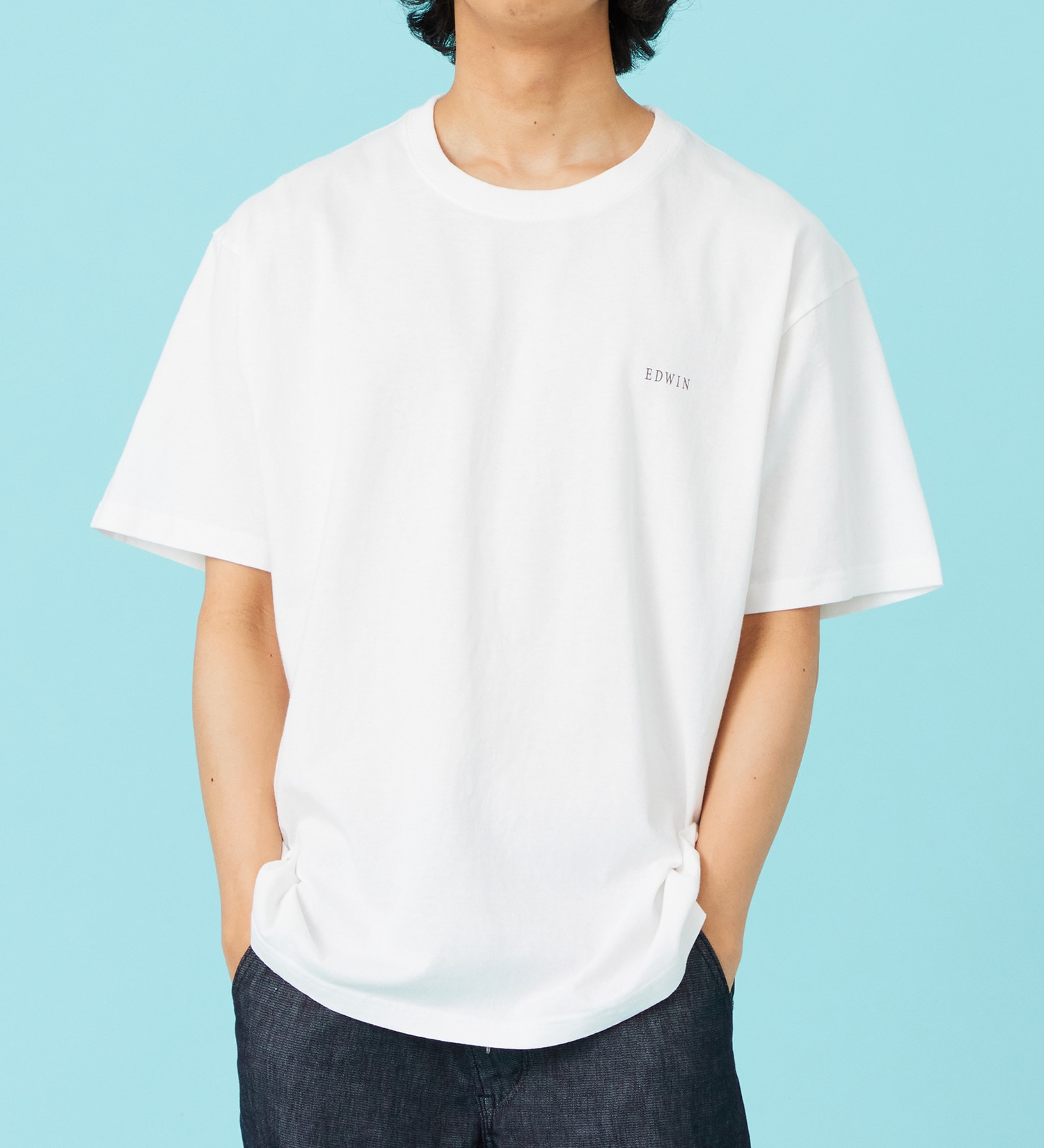 EDWIN(エドウイン)のプリントアートTシャツ【アウトレット店舗・WEB限定商品】|トップス/Tシャツ/カットソー/メンズ|ホワイト2