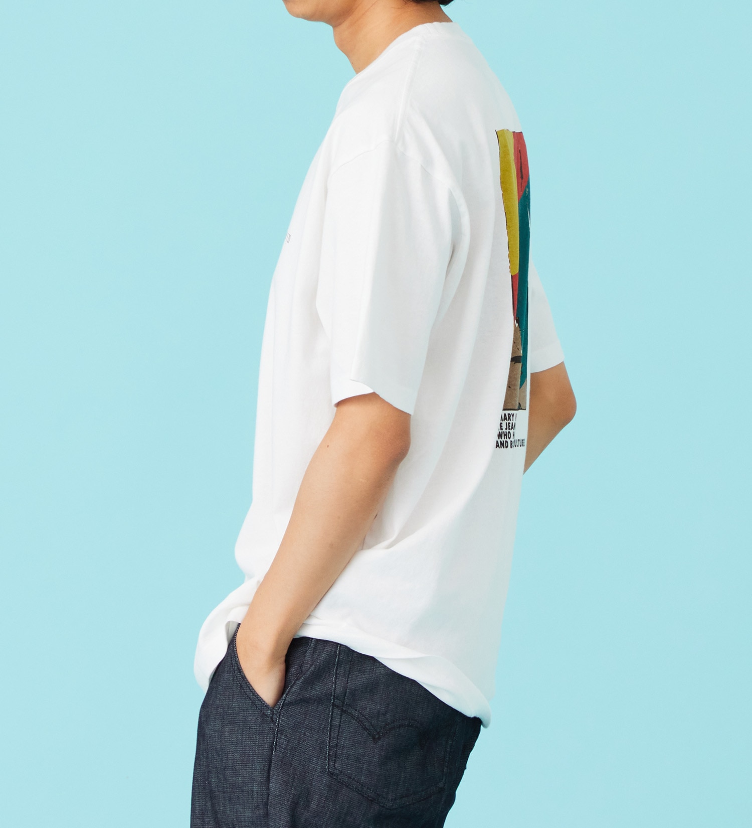 EDWIN(エドウイン)のプリントアートTシャツ【アウトレット店舗・WEB限定商品】|トップス/Tシャツ/カットソー/メンズ|ホワイト2