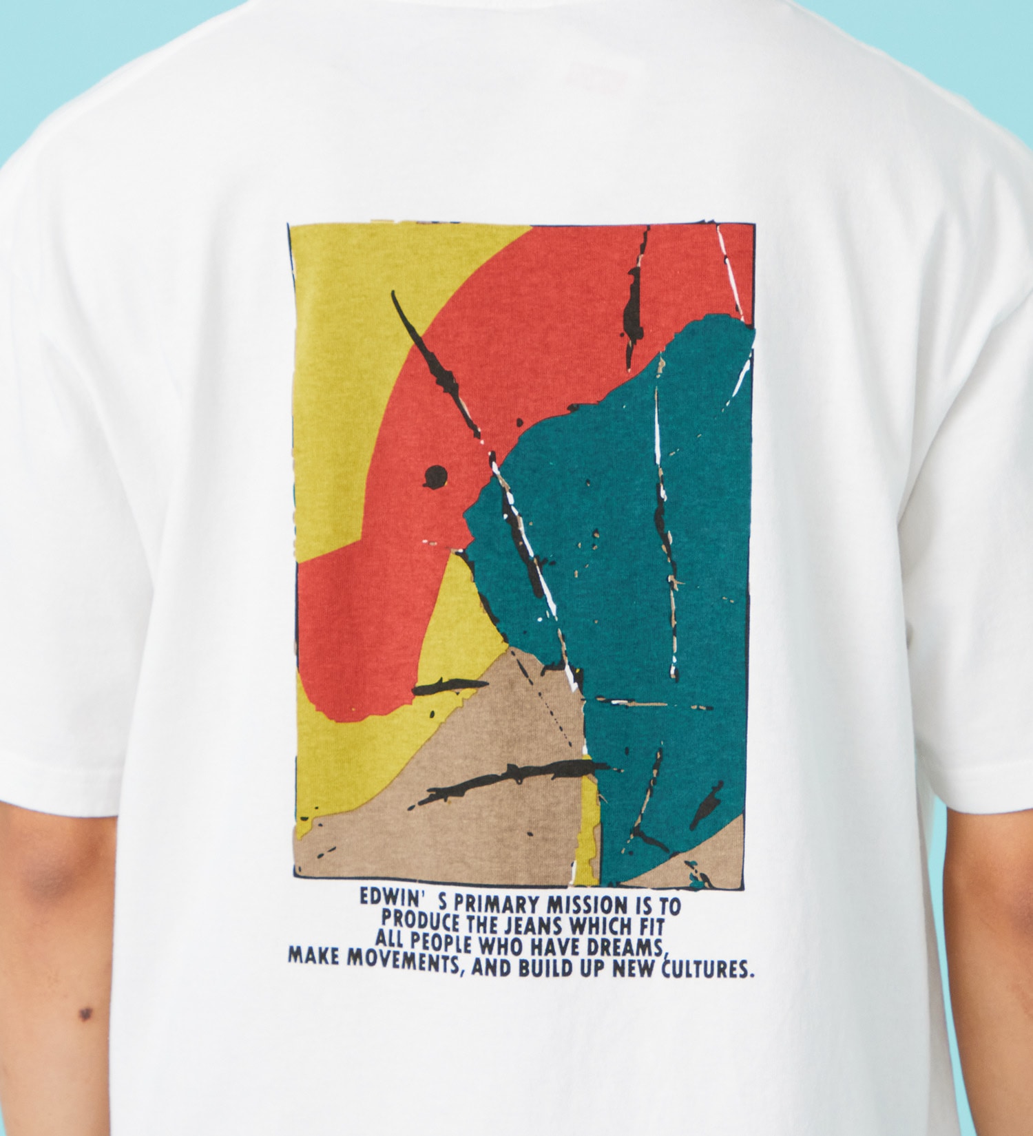 EDWIN(エドウイン)のプリントアートTシャツ【アウトレット店舗・WEB限定商品】|トップス/Tシャツ/カットソー/メンズ|ホワイト2