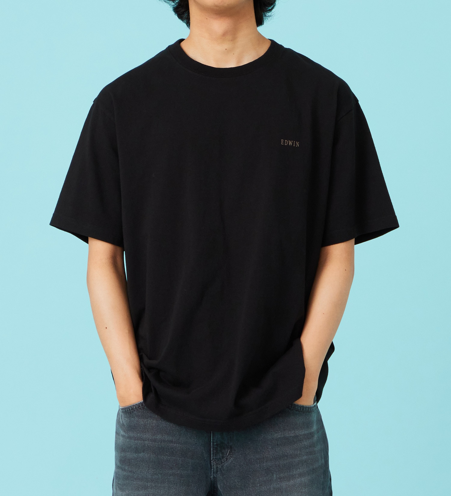 EDWIN(エドウイン)のプリントアートTシャツ【アウトレット店舗・WEB限定商品】|トップス/Tシャツ/カットソー/メンズ|ブラック