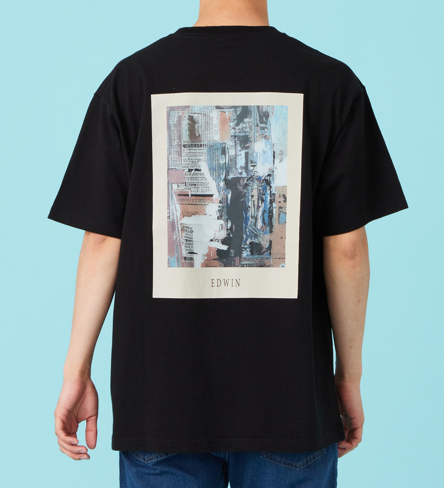 EDWIN(エドウイン)のプリントアートTシャツ【アウトレット店舗・WEB限定商品】|トップス/Tシャツ/カットソー/メンズ|ブラック系その他