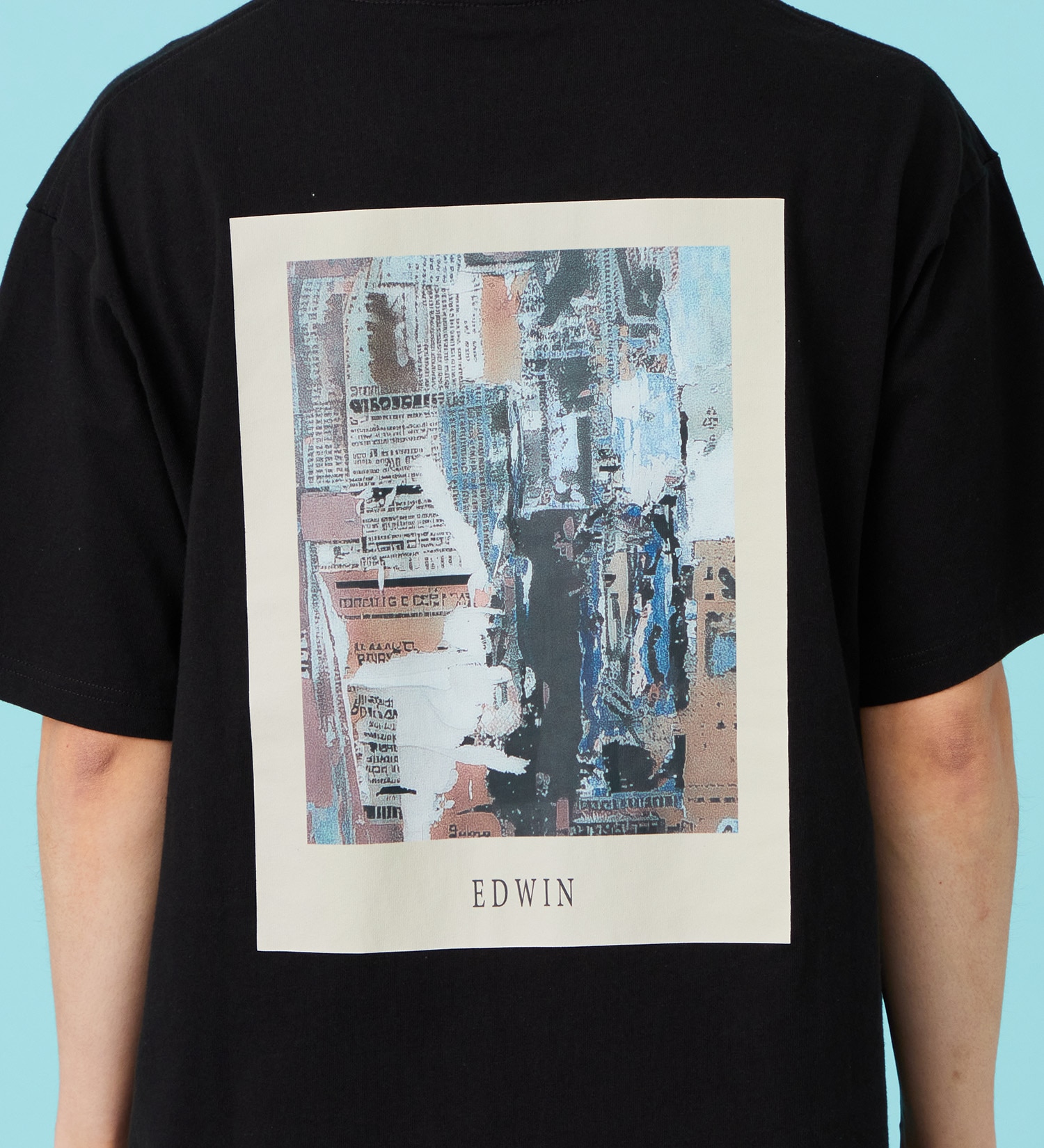 EDWIN(エドウイン)のプリントアートTシャツ【アウトレット店舗・WEB限定商品】|トップス/Tシャツ/カットソー/メンズ|ブラック系その他