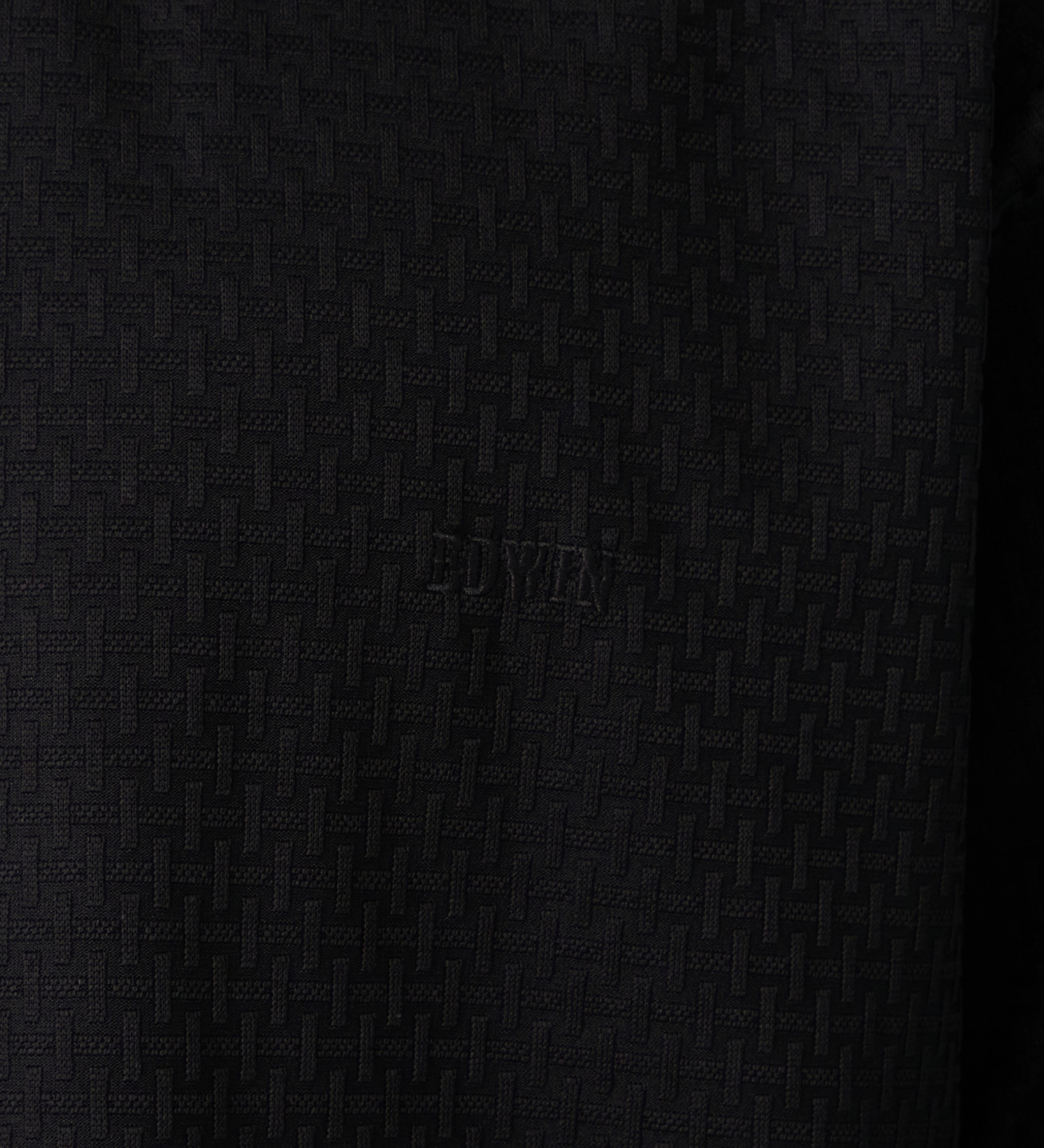 EDWIN(エドウイン)のジャガード VネックTシャツ【アウトレット店舗・WEB限定商品】|トップス/Tシャツ/カットソー/メンズ|ブラック