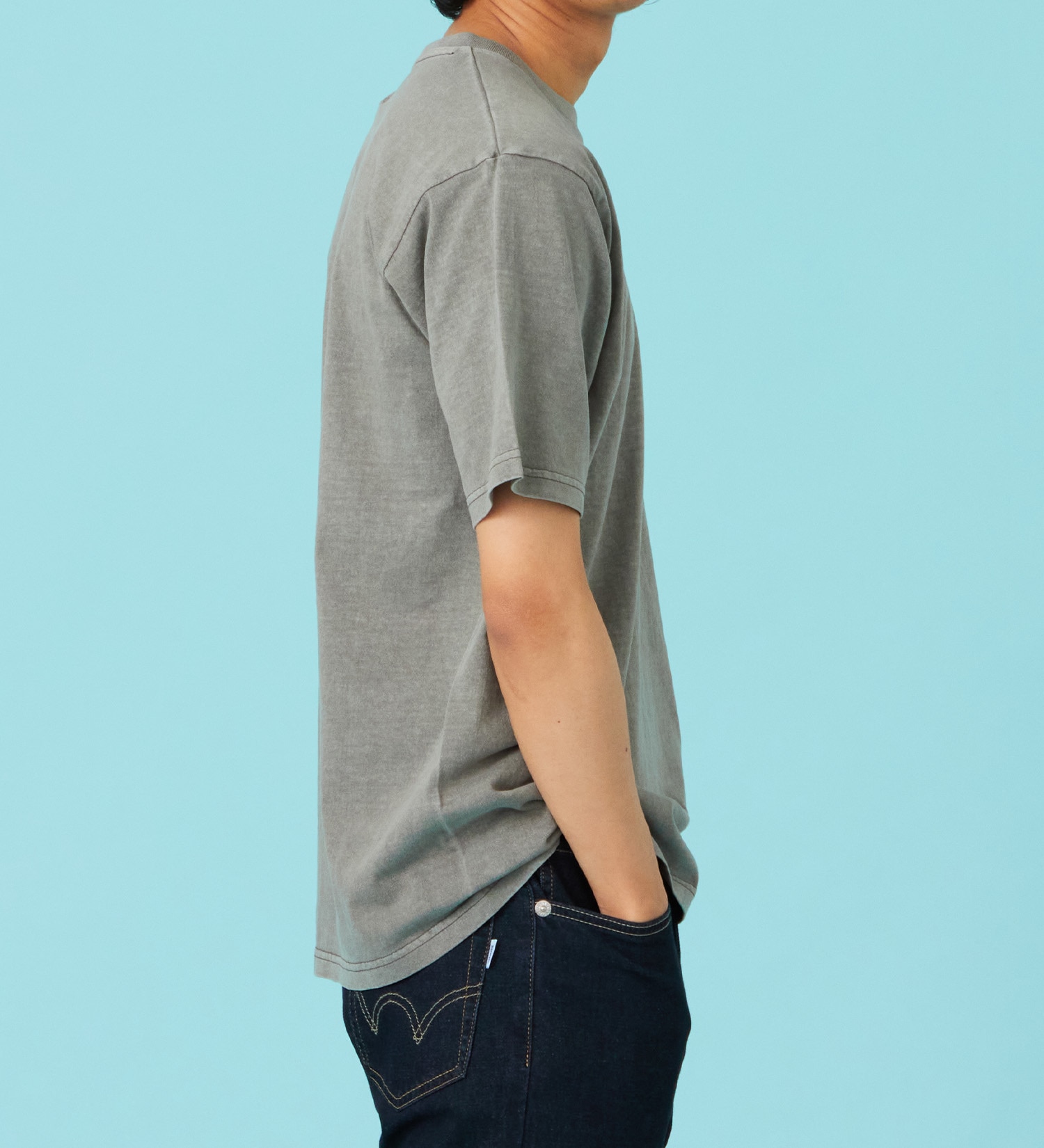 EDWIN(エドウイン)のピグメント 半袖Tシャツ【アウトレット店舗・WEB限定商品】|トップス/Tシャツ/カットソー/メンズ|グレー