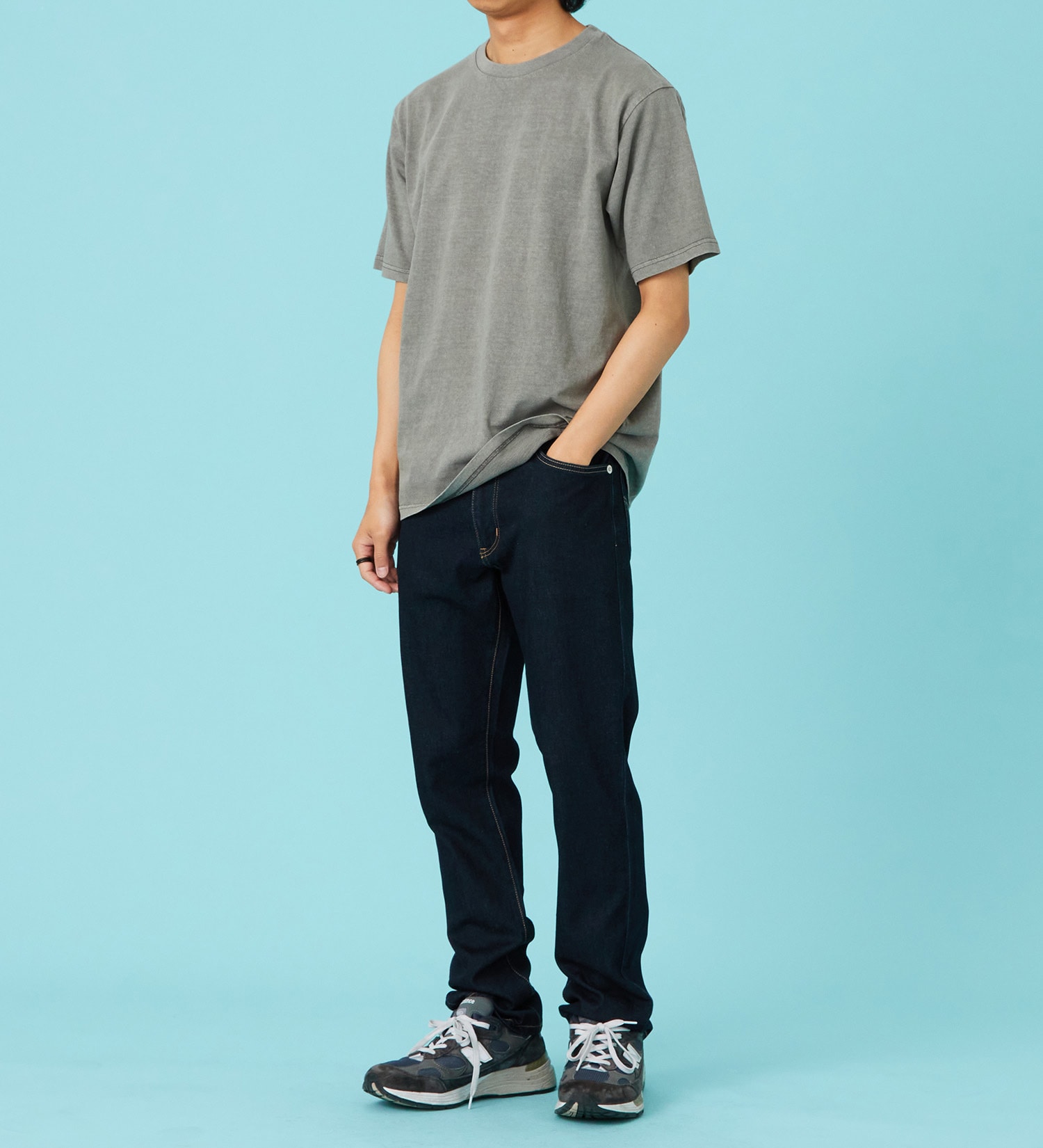 EDWIN(エドウイン)のピグメント 半袖Tシャツ【アウトレット店舗・WEB限定商品】|トップス/Tシャツ/カットソー/メンズ|グレー