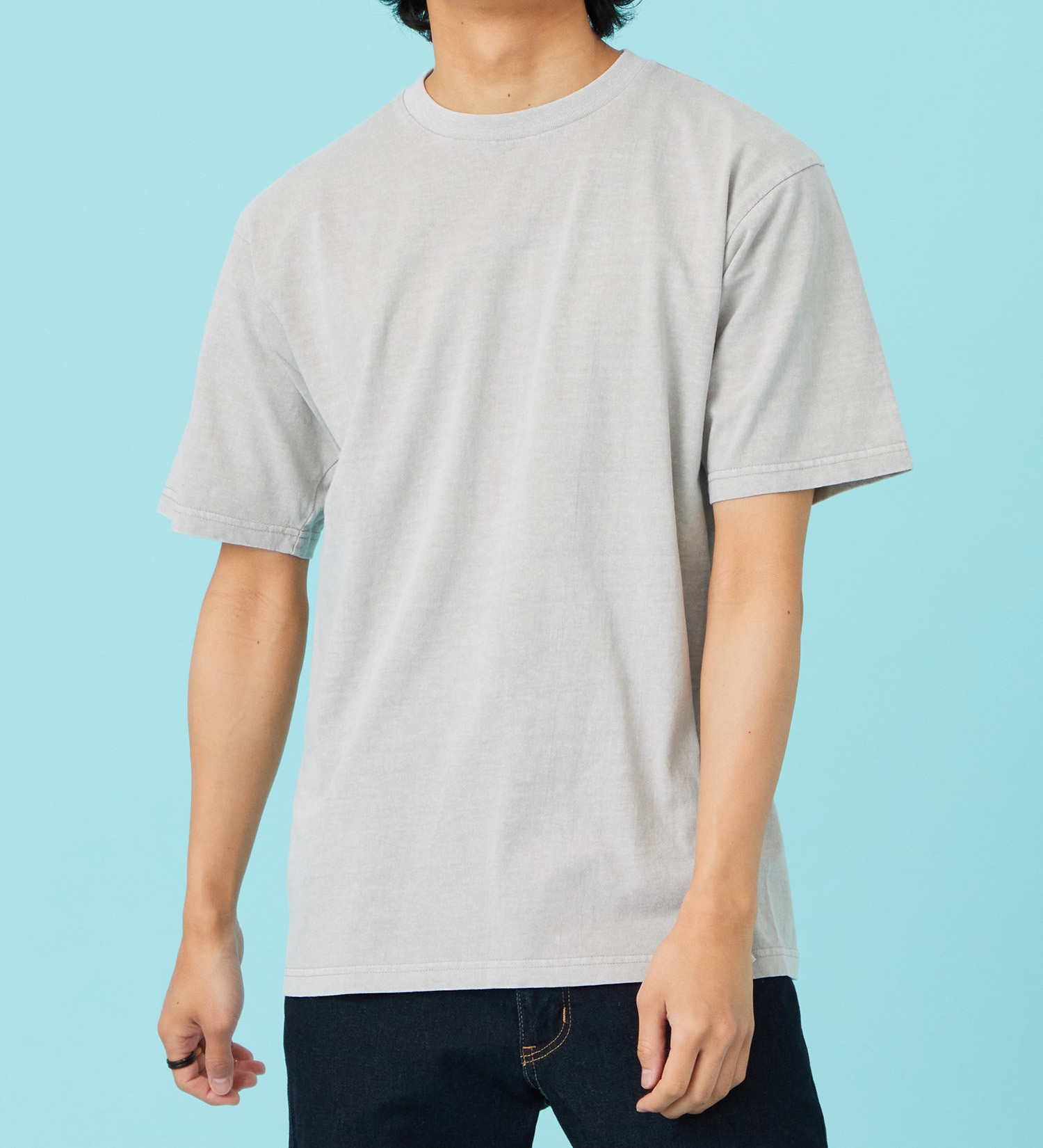EDWIN(エドウイン)のピグメント 半袖Tシャツ【アウトレット店舗・WEB限定商品】|トップス/Tシャツ/カットソー/メンズ|ライトグレー