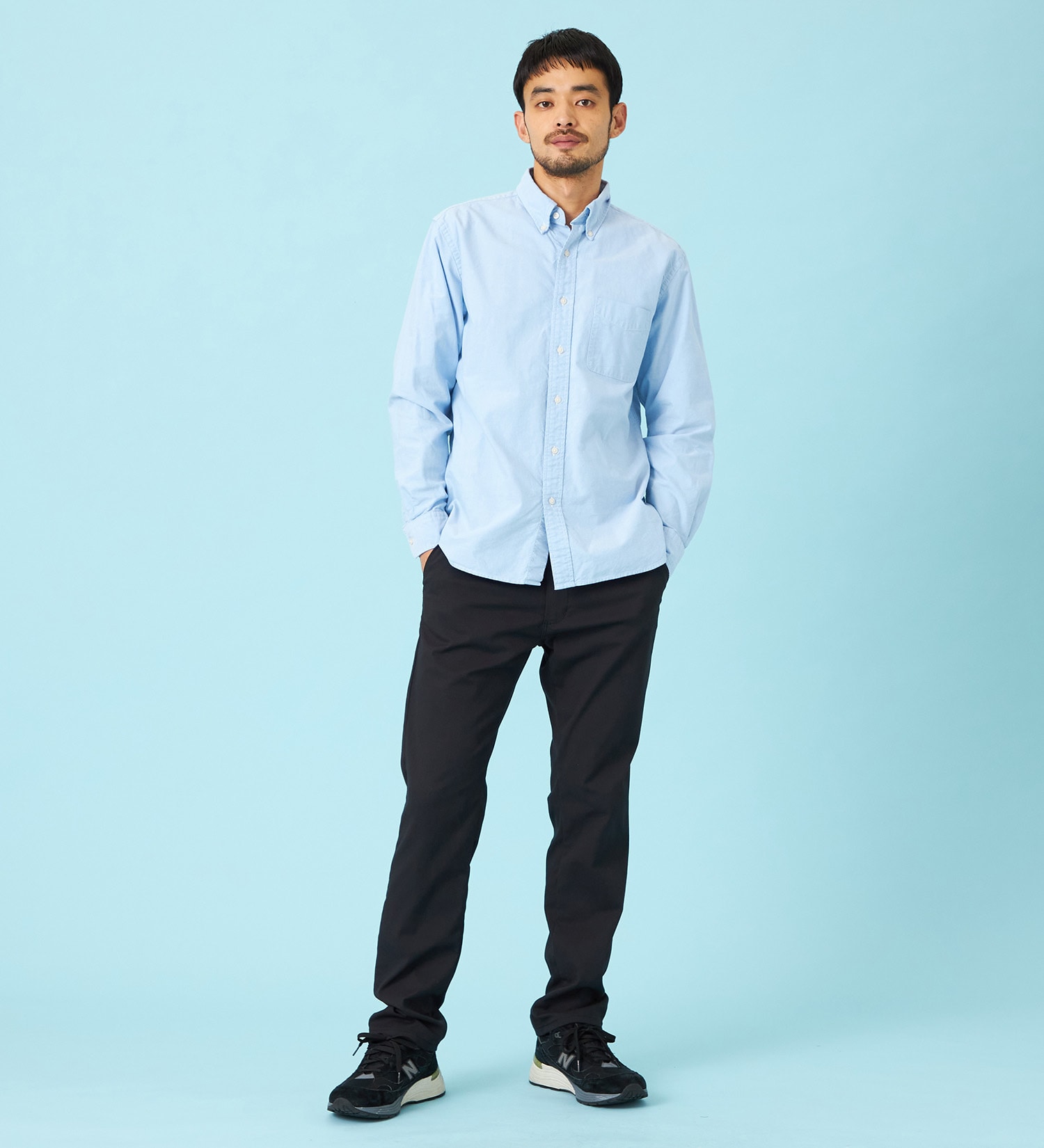 EDWIN(エドウイン)の【予約P】【涼】ジャージーズ COOL ストレート チノパンツ ストレッチ 接触冷感 速乾|パンツ/パンツ/メンズ|ブラック