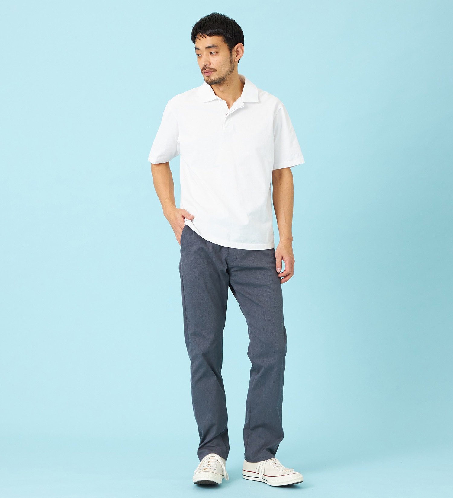 EDWIN(エドウイン)の【予約P】【涼】ジャージーズ COOL ストレート チノパンツ ストレッチ 接触冷感 速乾|パンツ/パンツ/メンズ|チャコールグレー