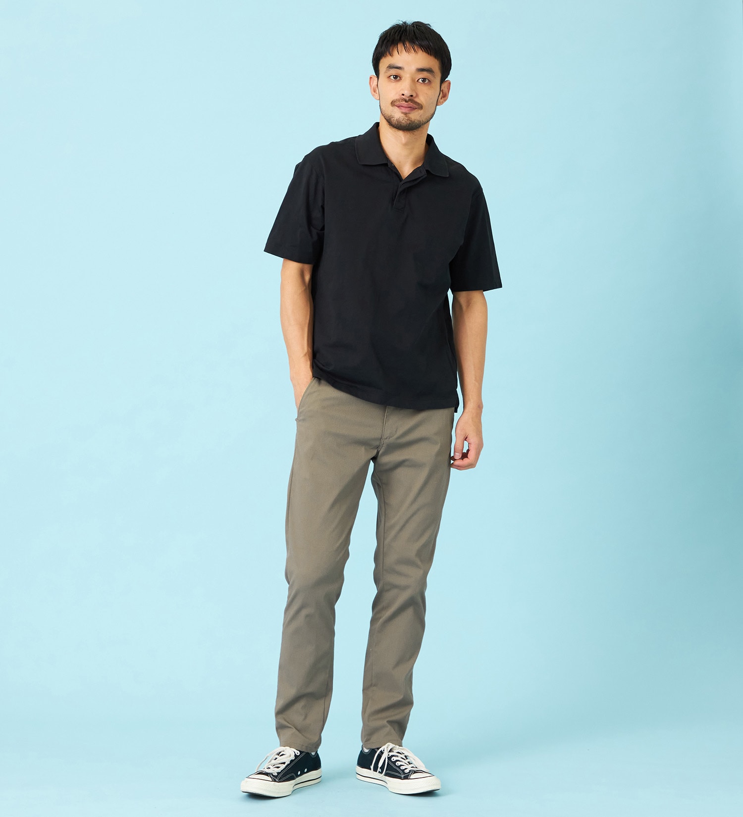 EDWIN(エドウイン)の【予約P】【涼】ジャージーズ COOL スリム チノパンツ ストレッチ 接触冷感 速乾|パンツ/チノパンツ/メンズ|オリーブ