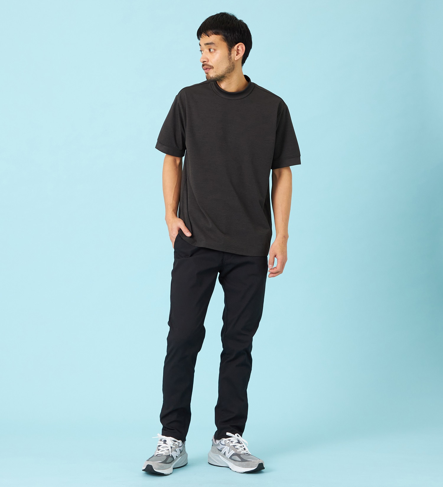 EDWIN(エドウイン)の【予約P】【涼】ジャージーズ COOL スリム チノパンツ ストレッチ 接触冷感 速乾|パンツ/チノパンツ/メンズ|ブラック