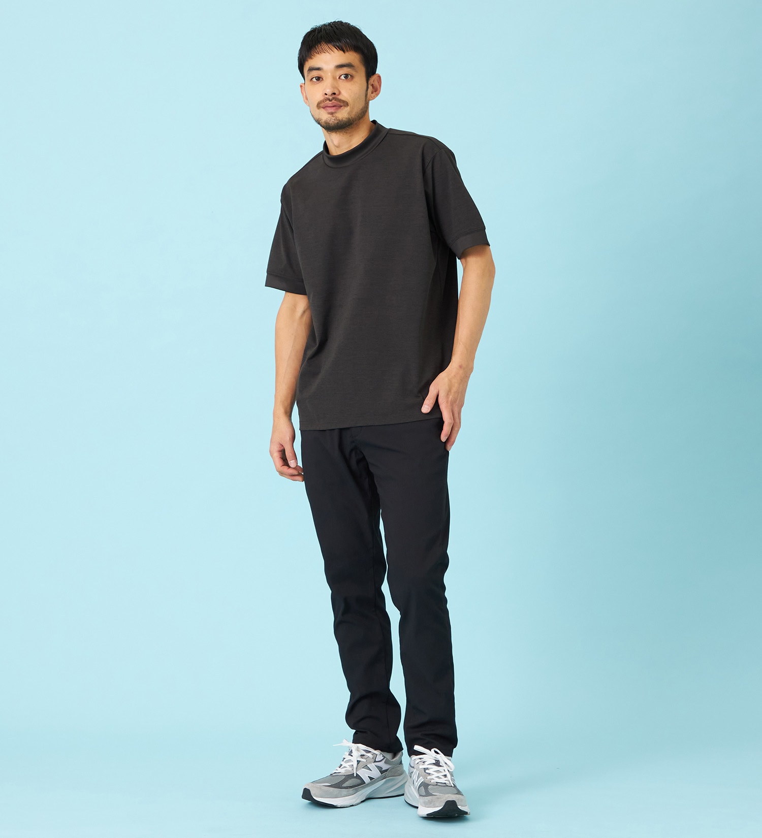 EDWIN(エドウイン)の【予約P】【涼】ジャージーズ COOL スリム チノパンツ ストレッチ 接触冷感 速乾|パンツ/チノパンツ/メンズ|ブラック