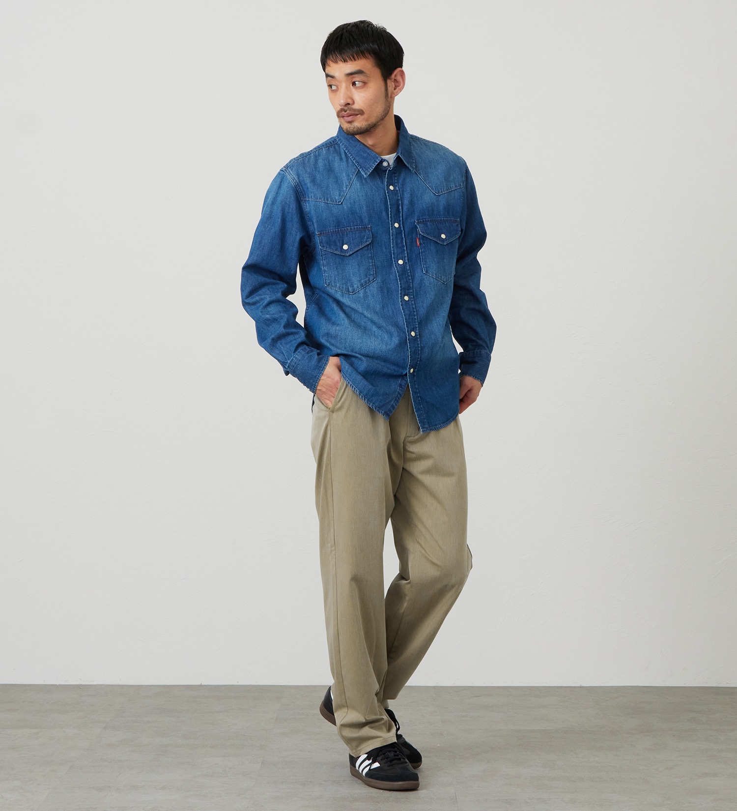 EDWIN(エドウイン)の【試着対象】ジャージーズ ルーズシルエット チノパンツ ストレッチ|パンツ/チノパンツ/メンズ|ベージュ