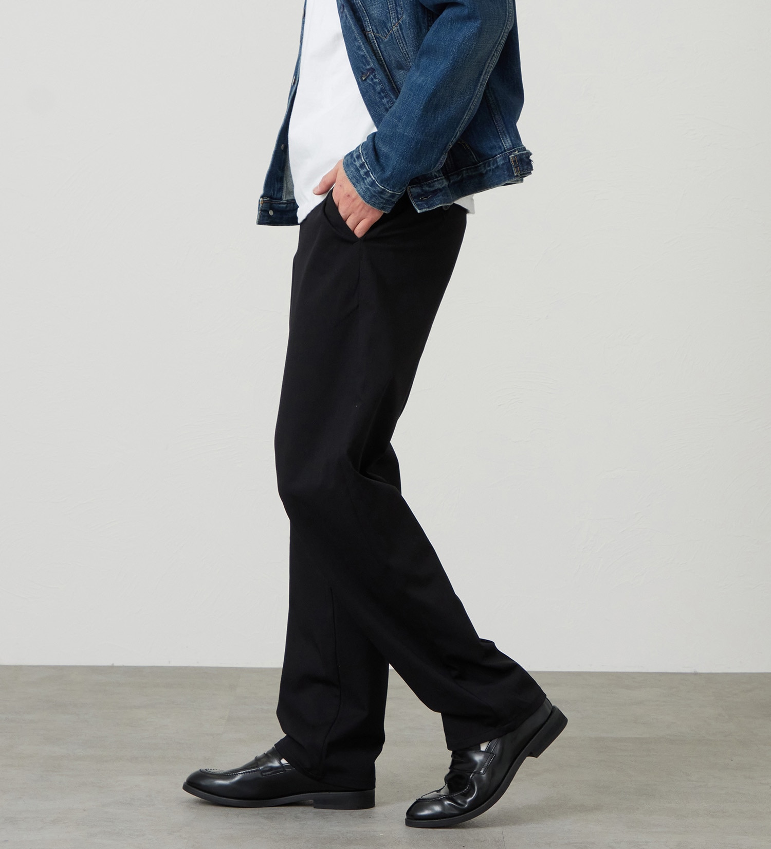 EDWIN(エドウイン)の【試着対象】ジャージーズ ルーズシルエット チノパンツ ストレッチ|パンツ/チノパンツ/メンズ|ブラック