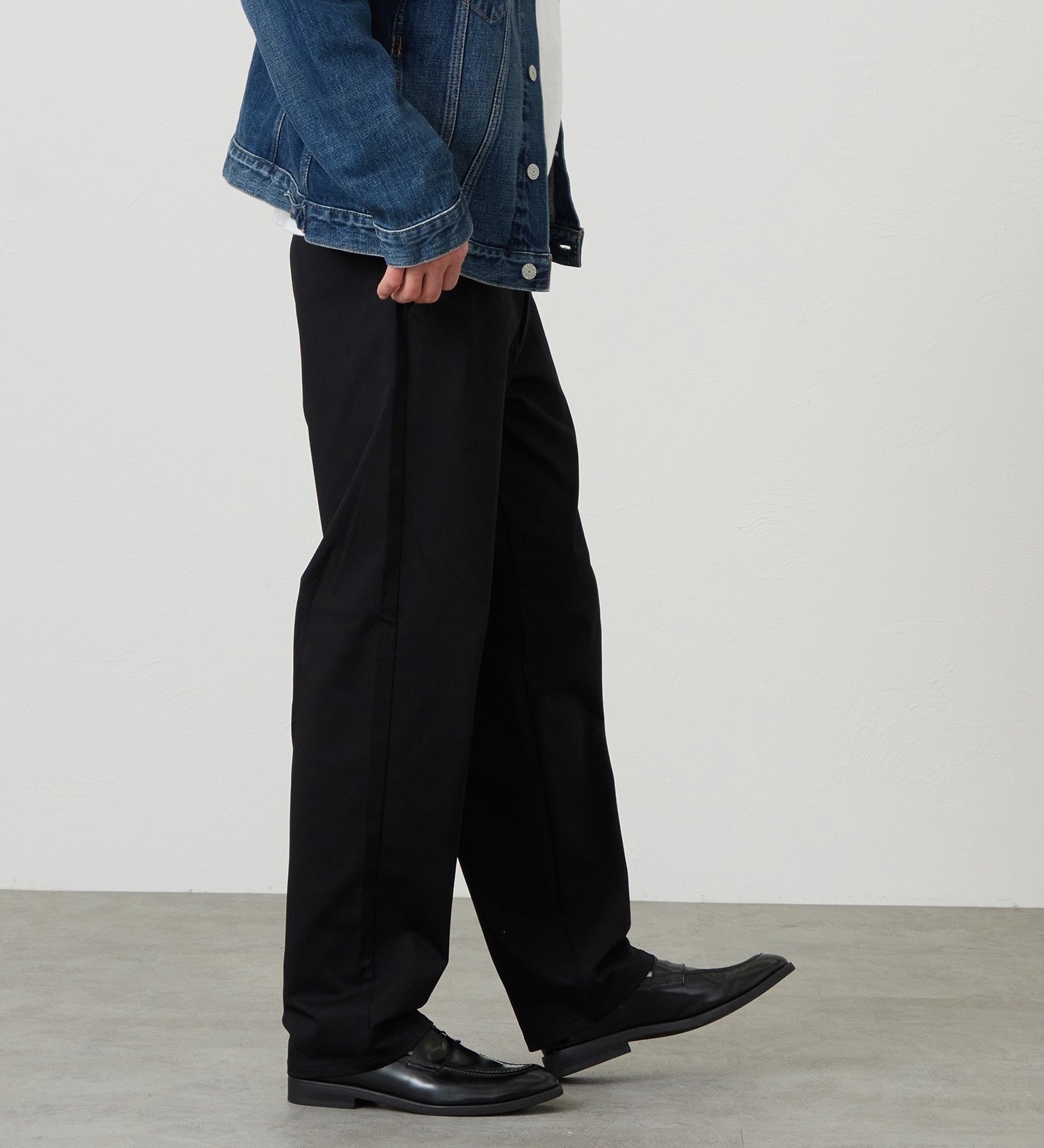 EDWIN(エドウイン)の【試着対象】ジャージーズ ルーズシルエット チノパンツ ストレッチ|パンツ/チノパンツ/メンズ|ブラック