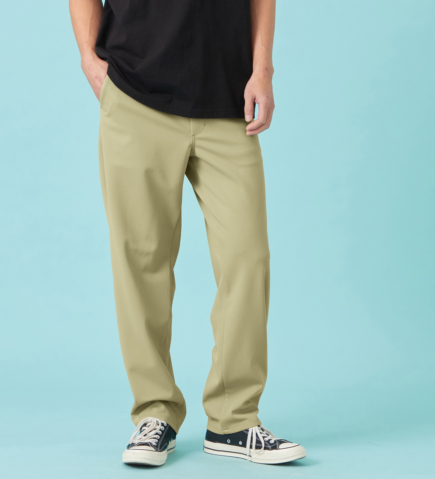 EDWIN(エドウイン)の【予約P】【涼】ジャージーズ COOL ルーズ チノパンツ ストレッチ ドライタッチ|パンツ/チノパンツ/メンズ|ベージュ