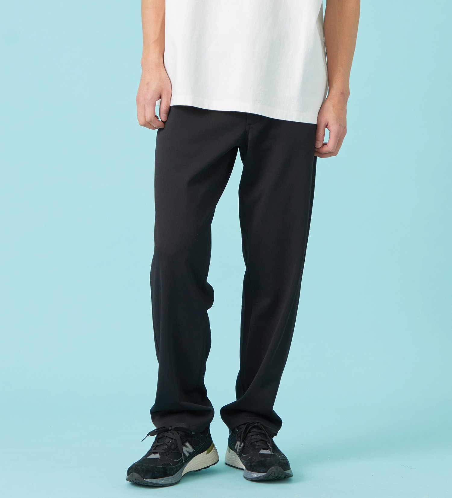 EDWIN(エドウイン)の【予約P】【涼】ジャージーズ COOL ルーズ チノパンツ ストレッチ ドライタッチ|パンツ/チノパンツ/メンズ|ブラック