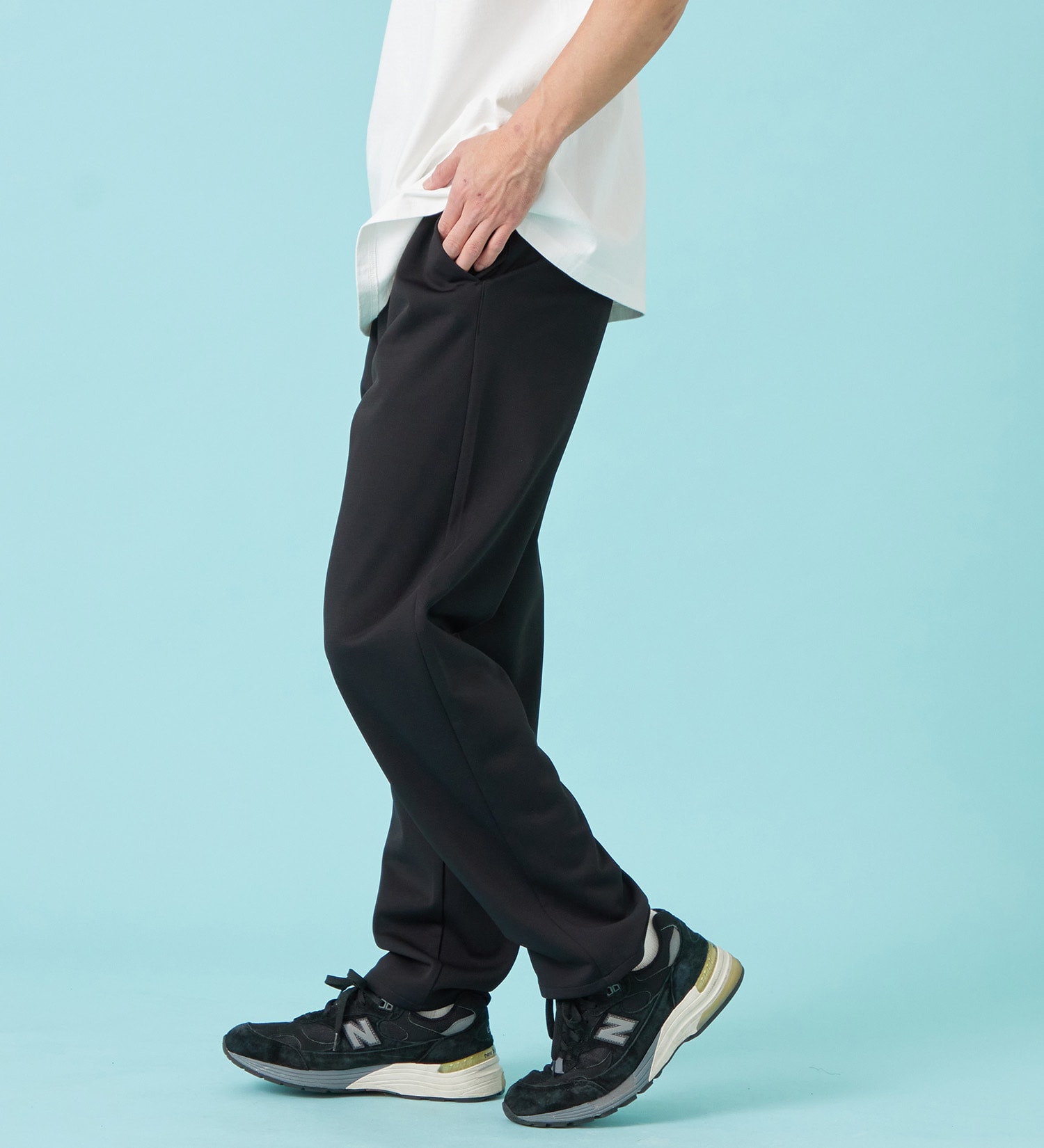 EDWIN(エドウイン)の【予約P】【涼】ジャージーズ COOL ルーズ チノパンツ ストレッチ ドライタッチ|パンツ/チノパンツ/メンズ|ブラック