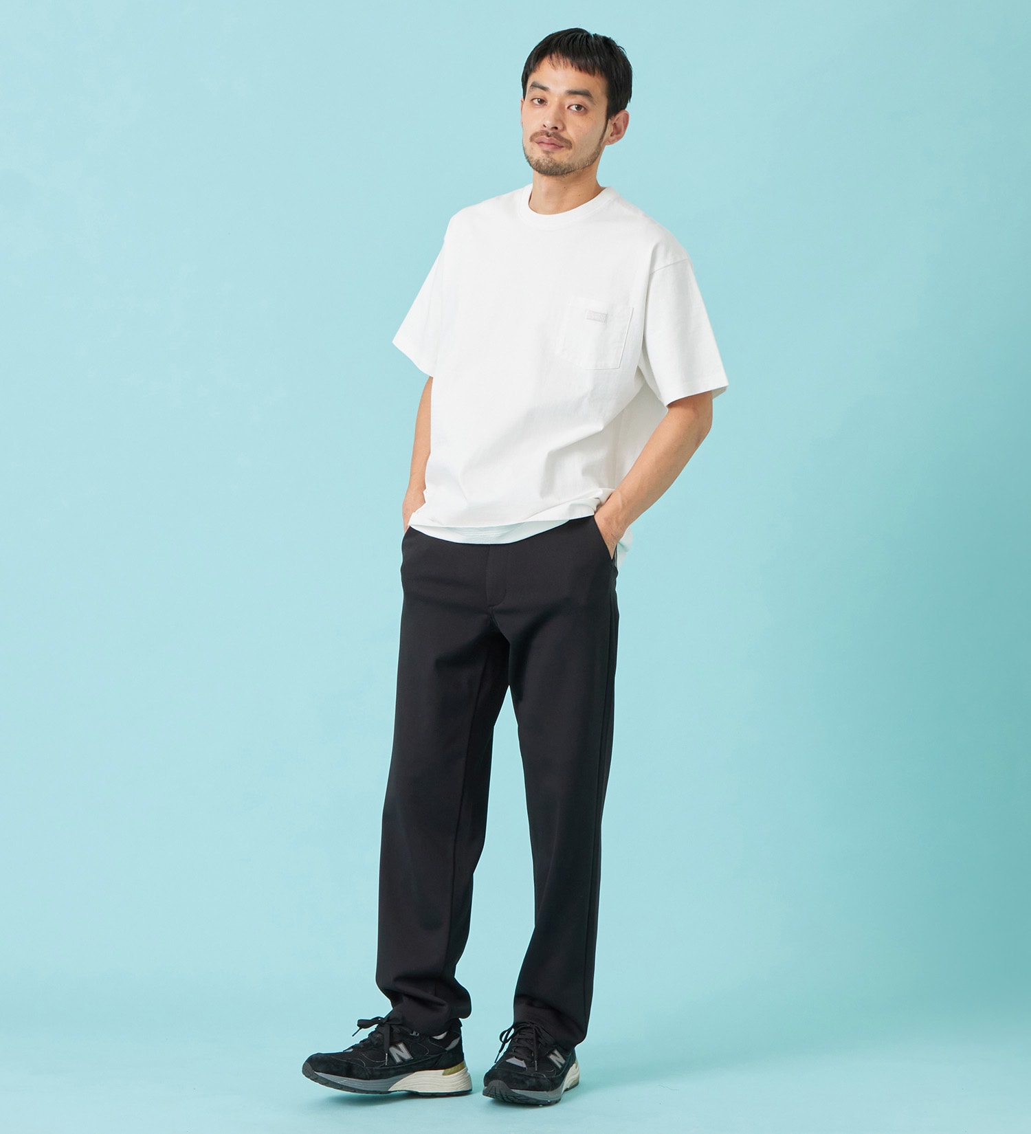 EDWIN(エドウイン)の【予約P】【涼】ジャージーズ COOL ルーズ チノパンツ ストレッチ ドライタッチ|パンツ/チノパンツ/メンズ|ブラック